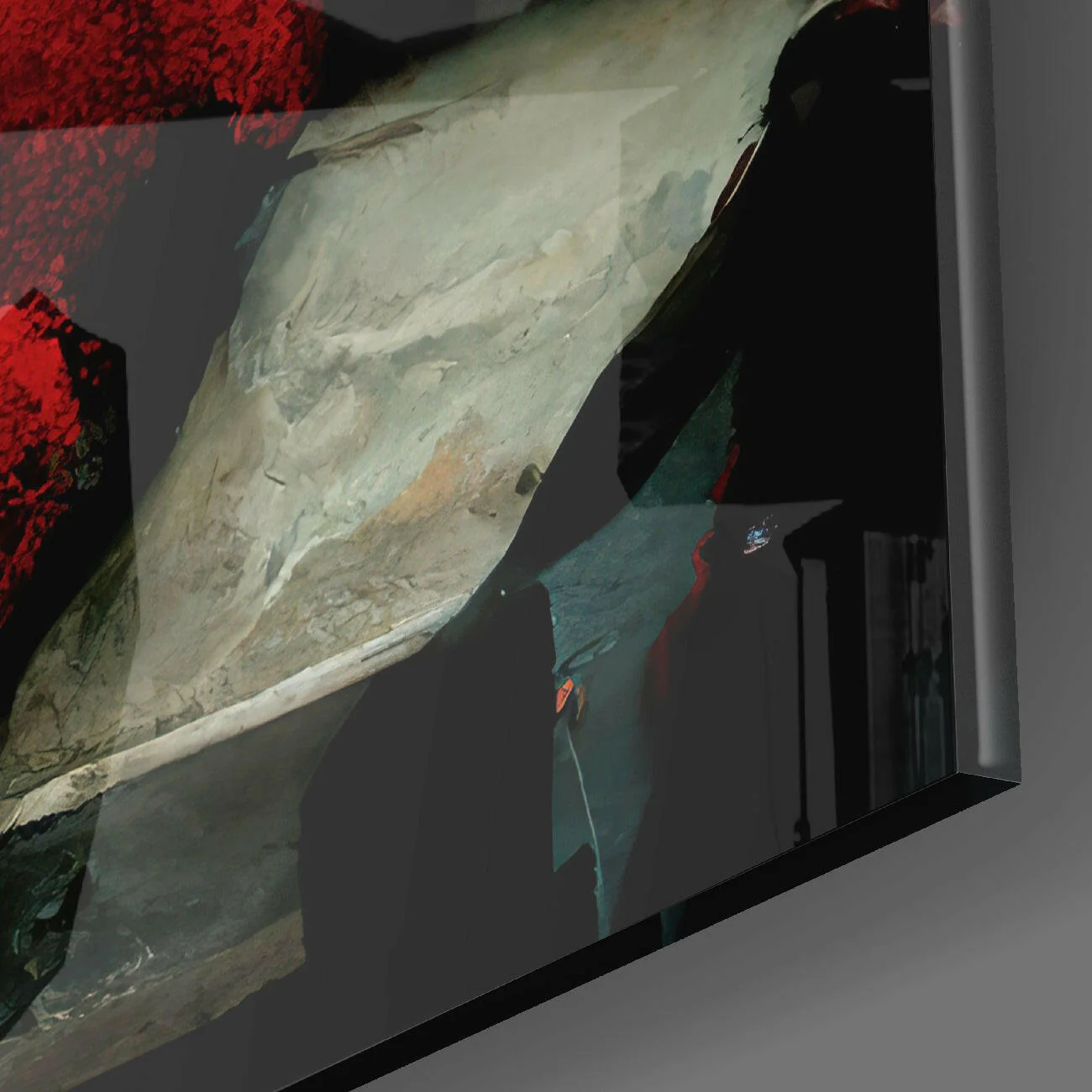 Red Forest Glass Wall Art || Designer Collection - Image 4