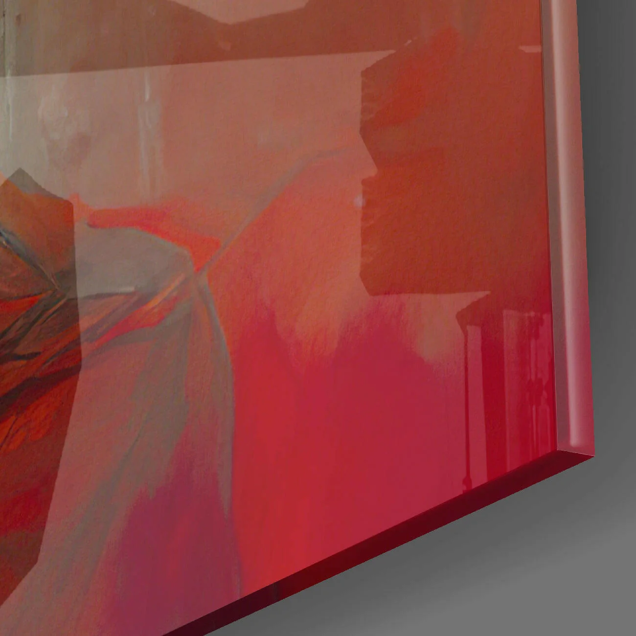 Red Hat Glass Wall Art  || Designer Collection - Image 4