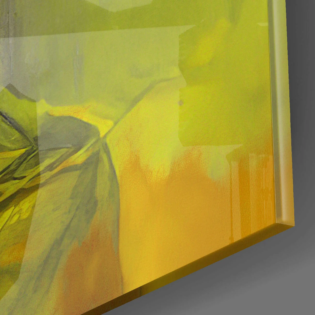 Yellow Hat Glass Wall Art  || Designer Collection - Image 4