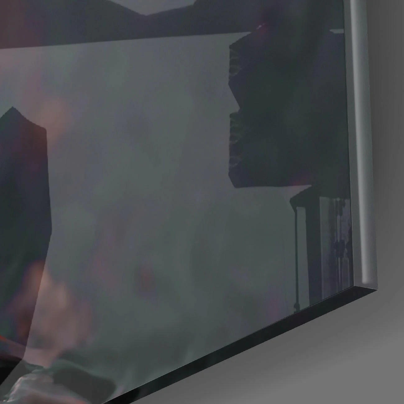 Red Head Glass Wall Art  || Designer Collection - Image 3