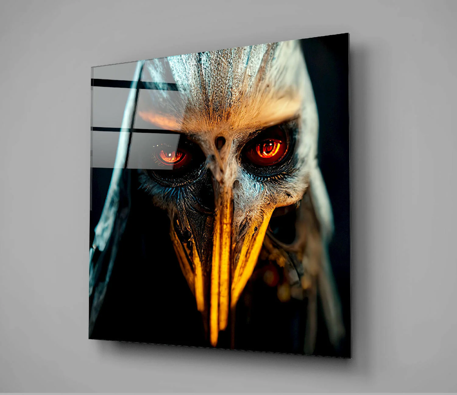 The Beak Glass Wall Art  || Designer Collection - Image 2