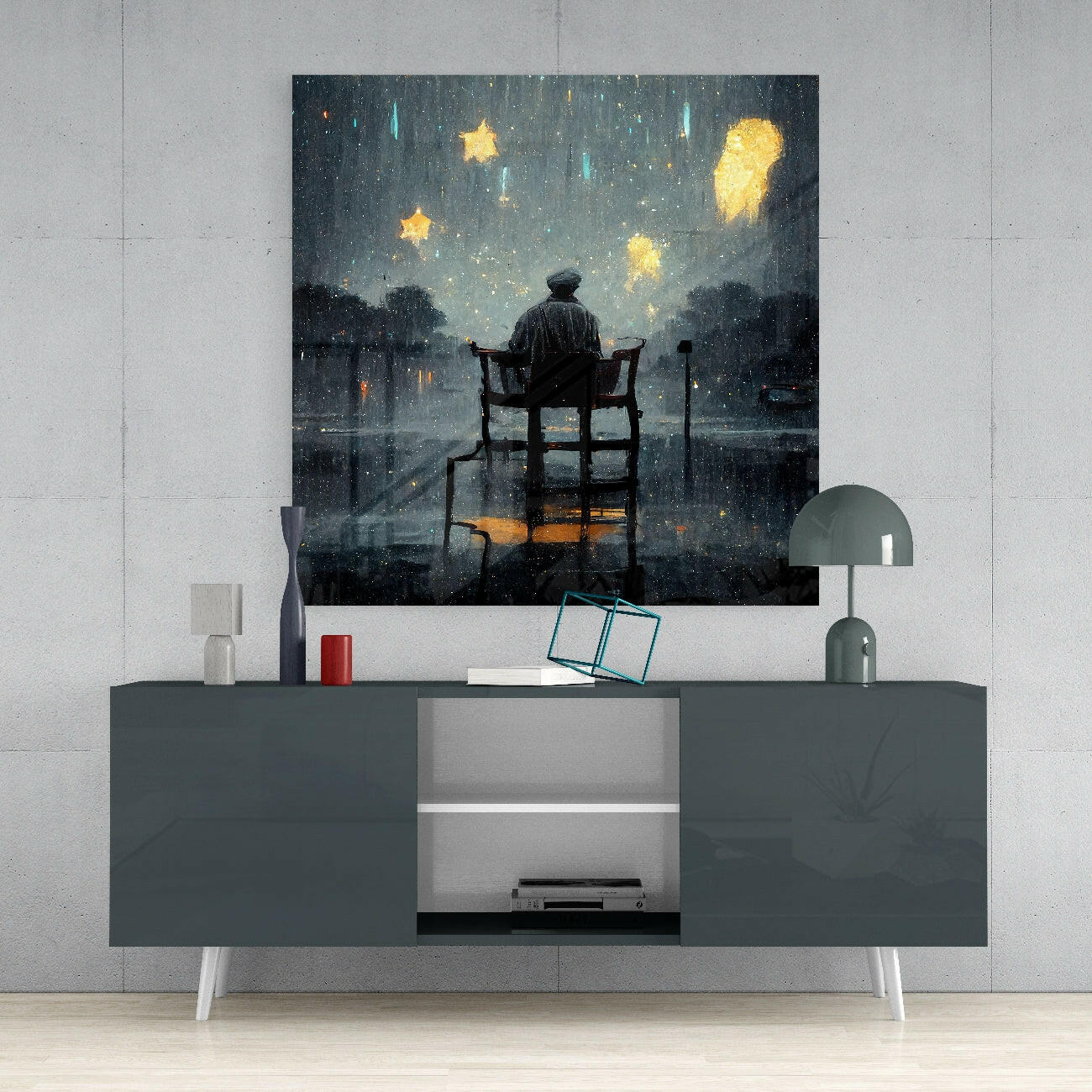 Star Rain Glass Wall Art  || Designer Collection - Image 4
