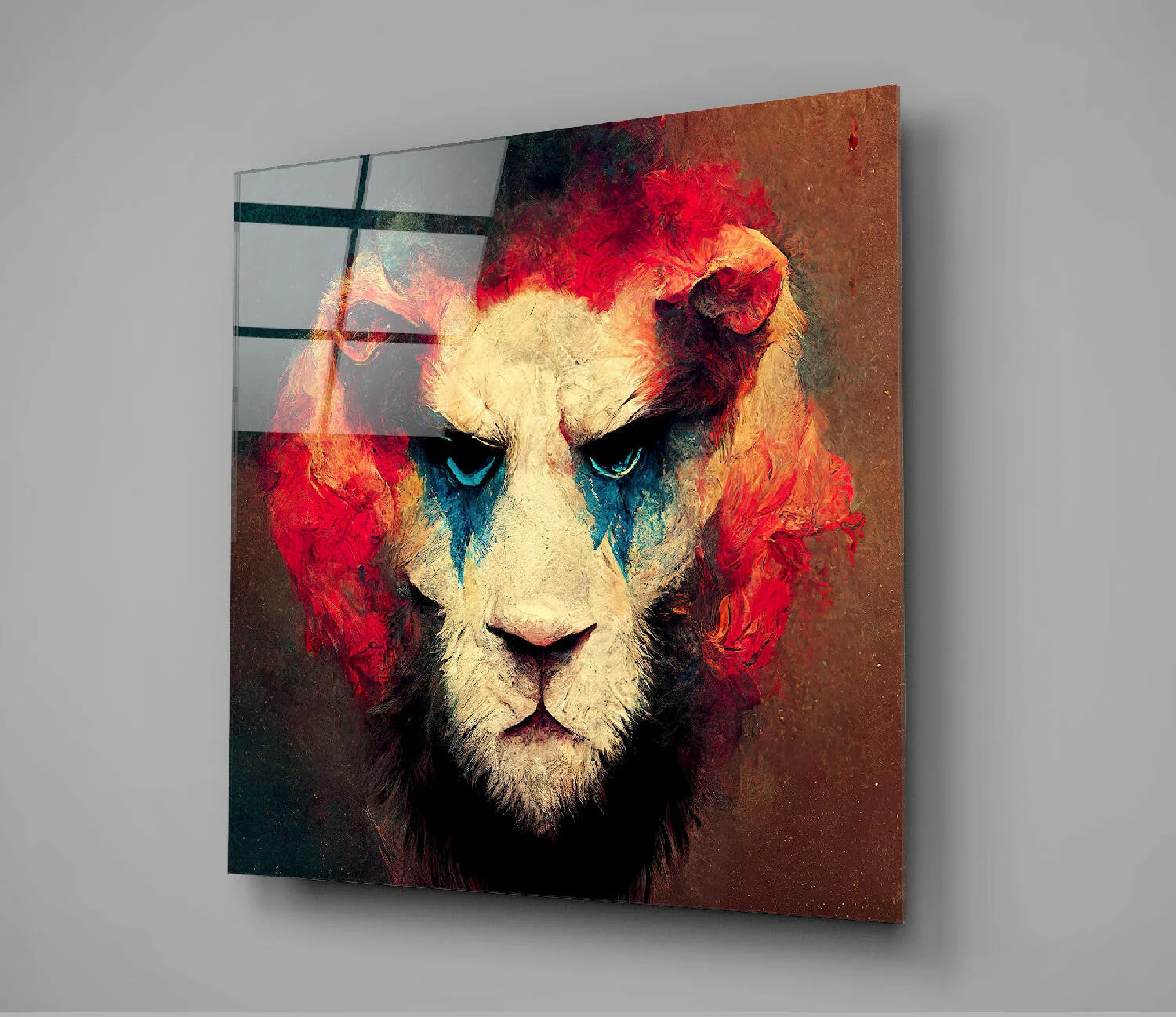Lion Clown Glass Wall Art || Designer Collection - Image 2