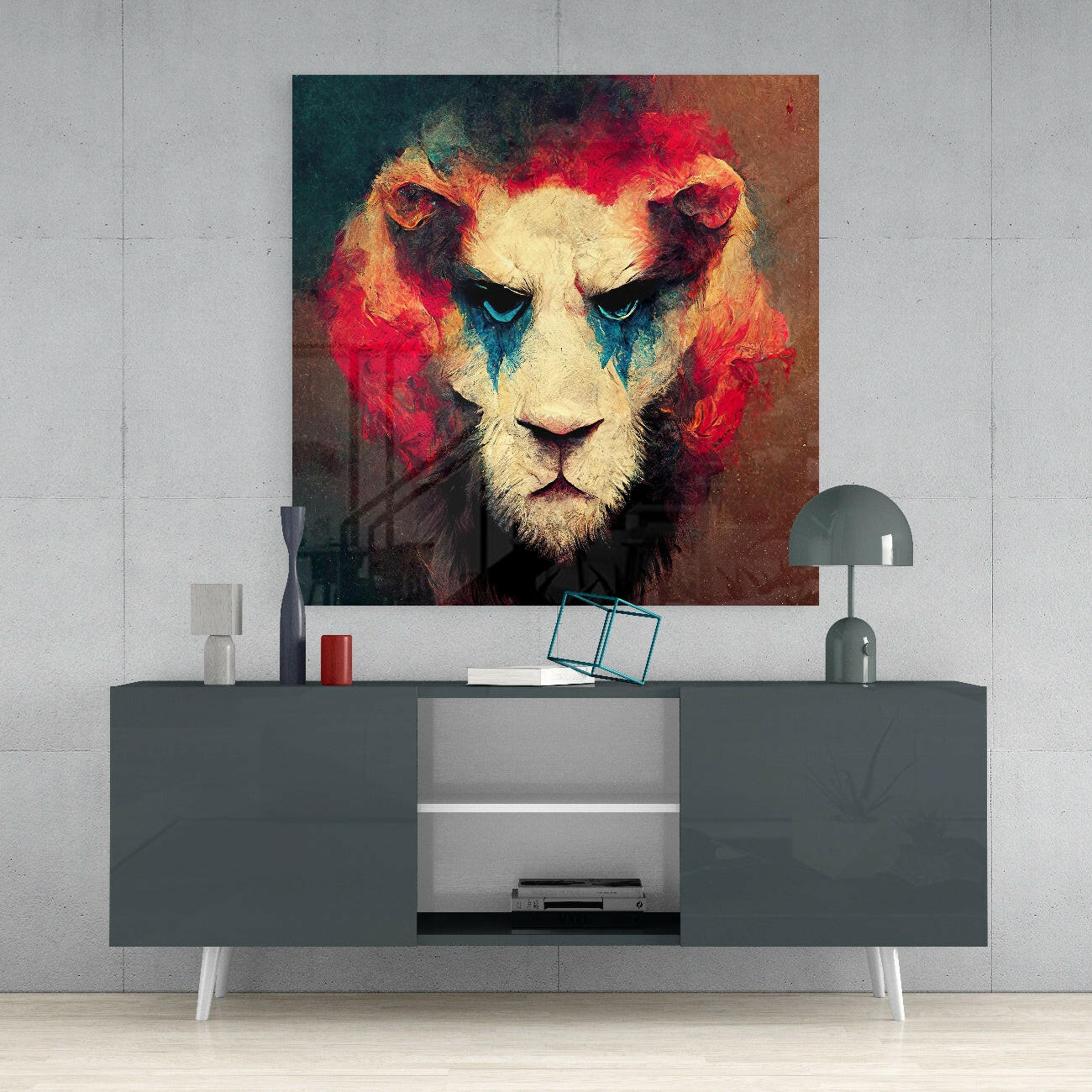 Lion Clown Glass Wall Art || Designer Collection - Image 4