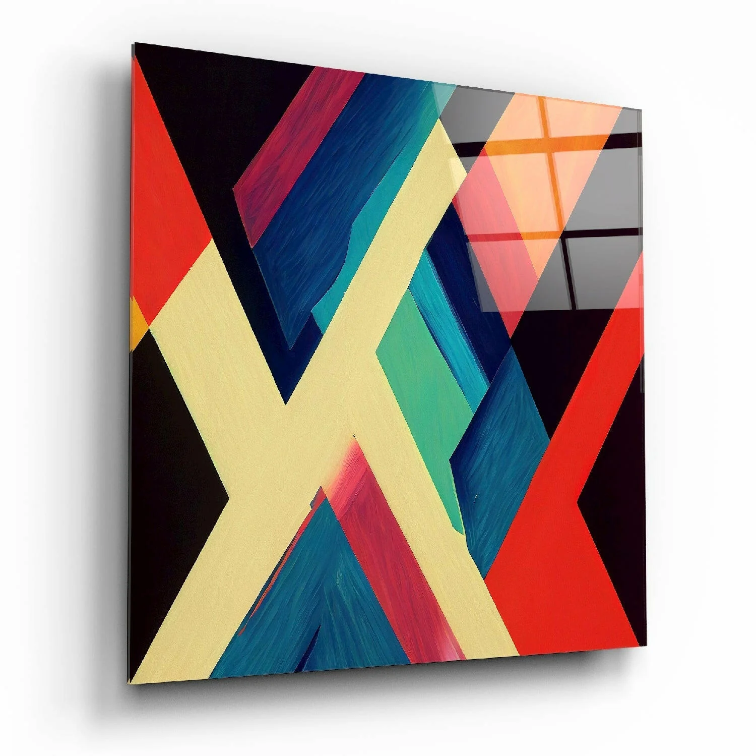 V's Glass Wall Art || Designer Collection