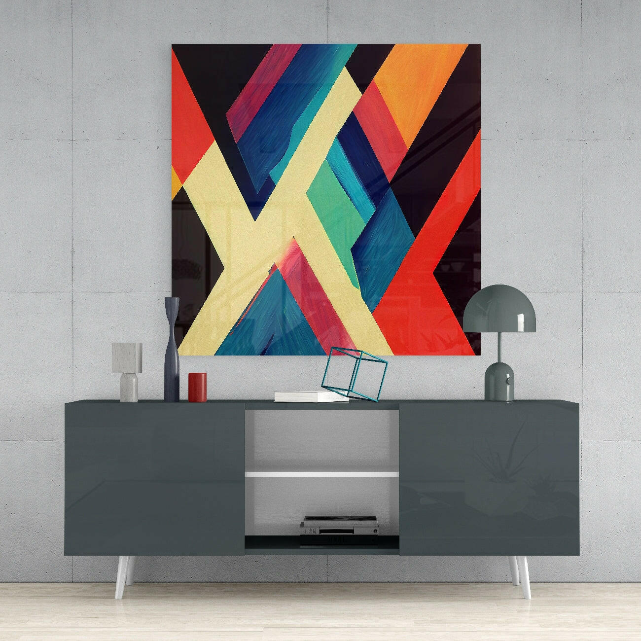 V's Glass Wall Art || Designer Collection - Image 4