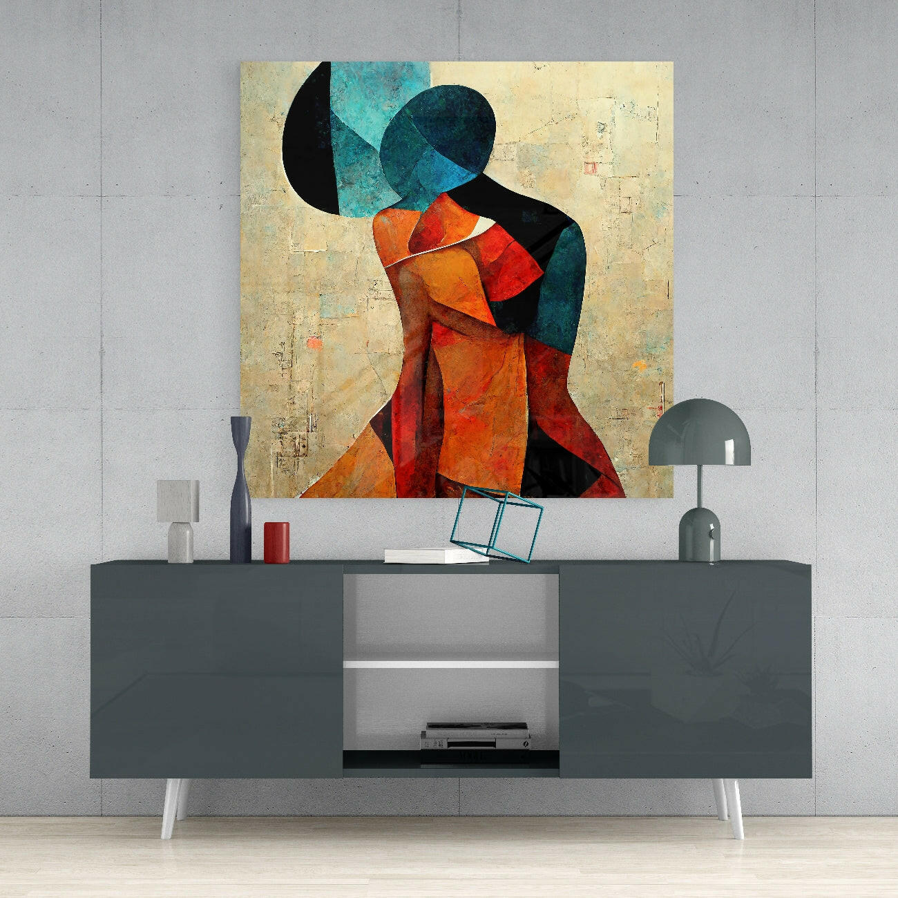 The Hug Glass Wall Art || Designer Collection - Image 4