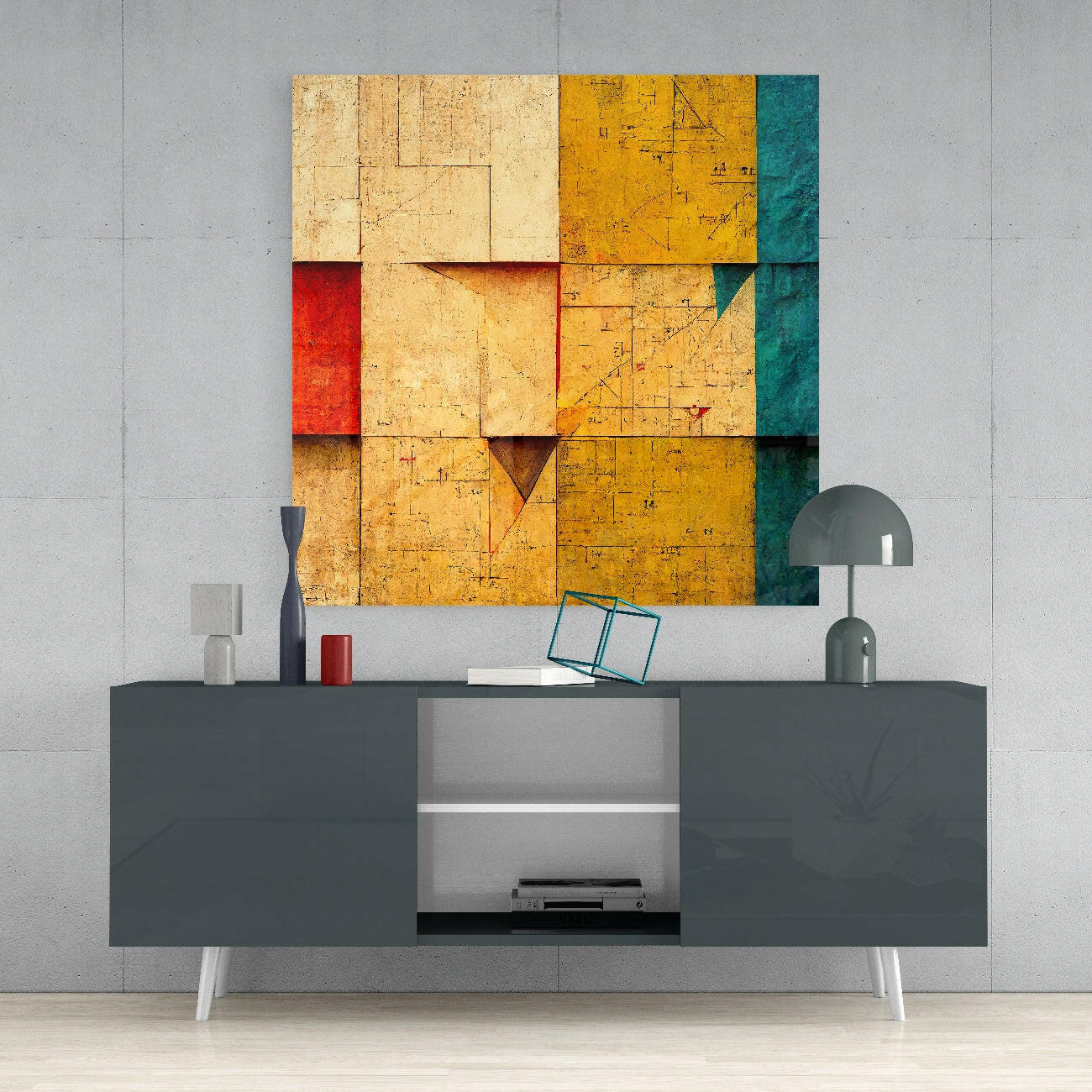 Ancient Wall Glass Wall Art || Designers Collection - Image 4