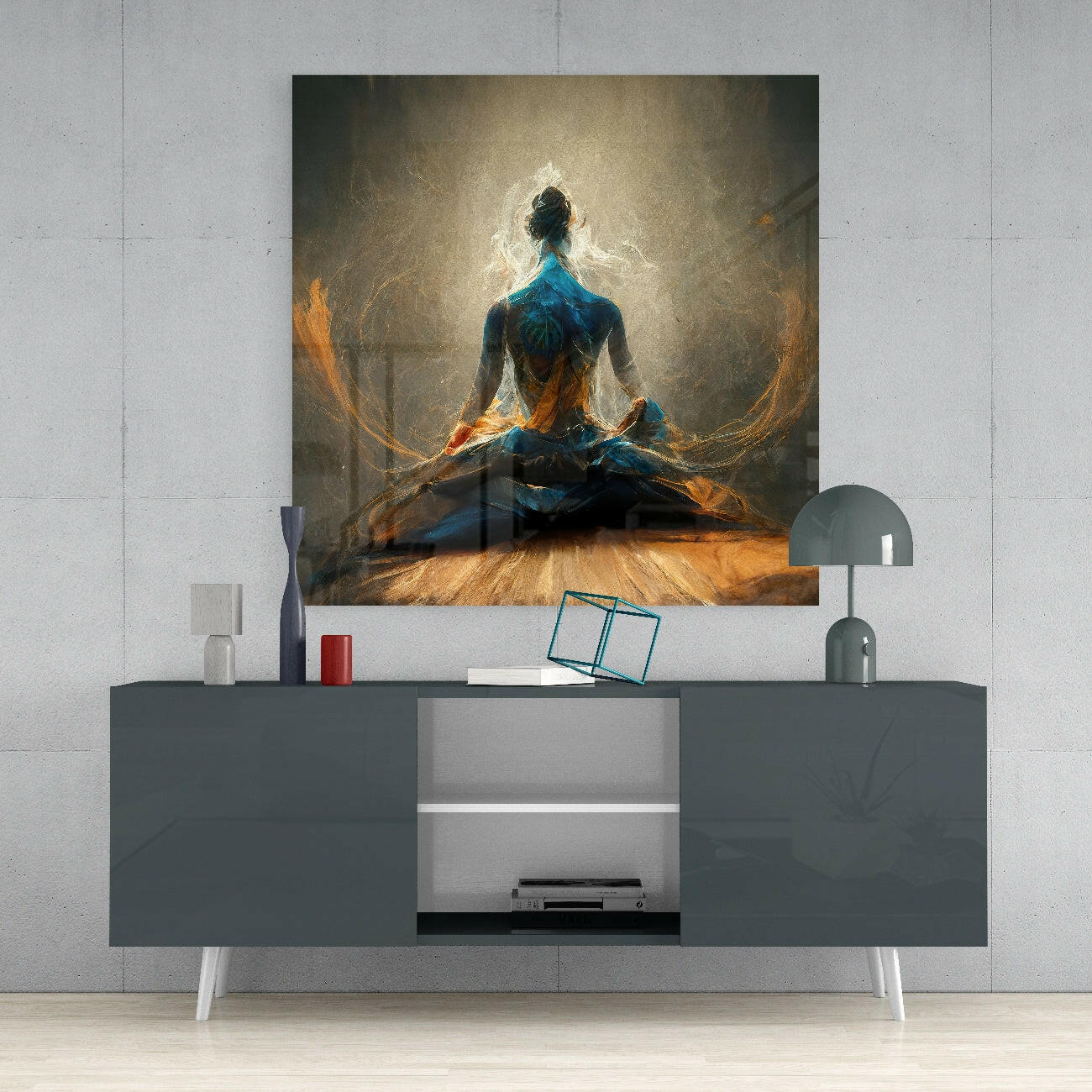 Meditation Glass Wall Art  || Designer Collection - Image 4