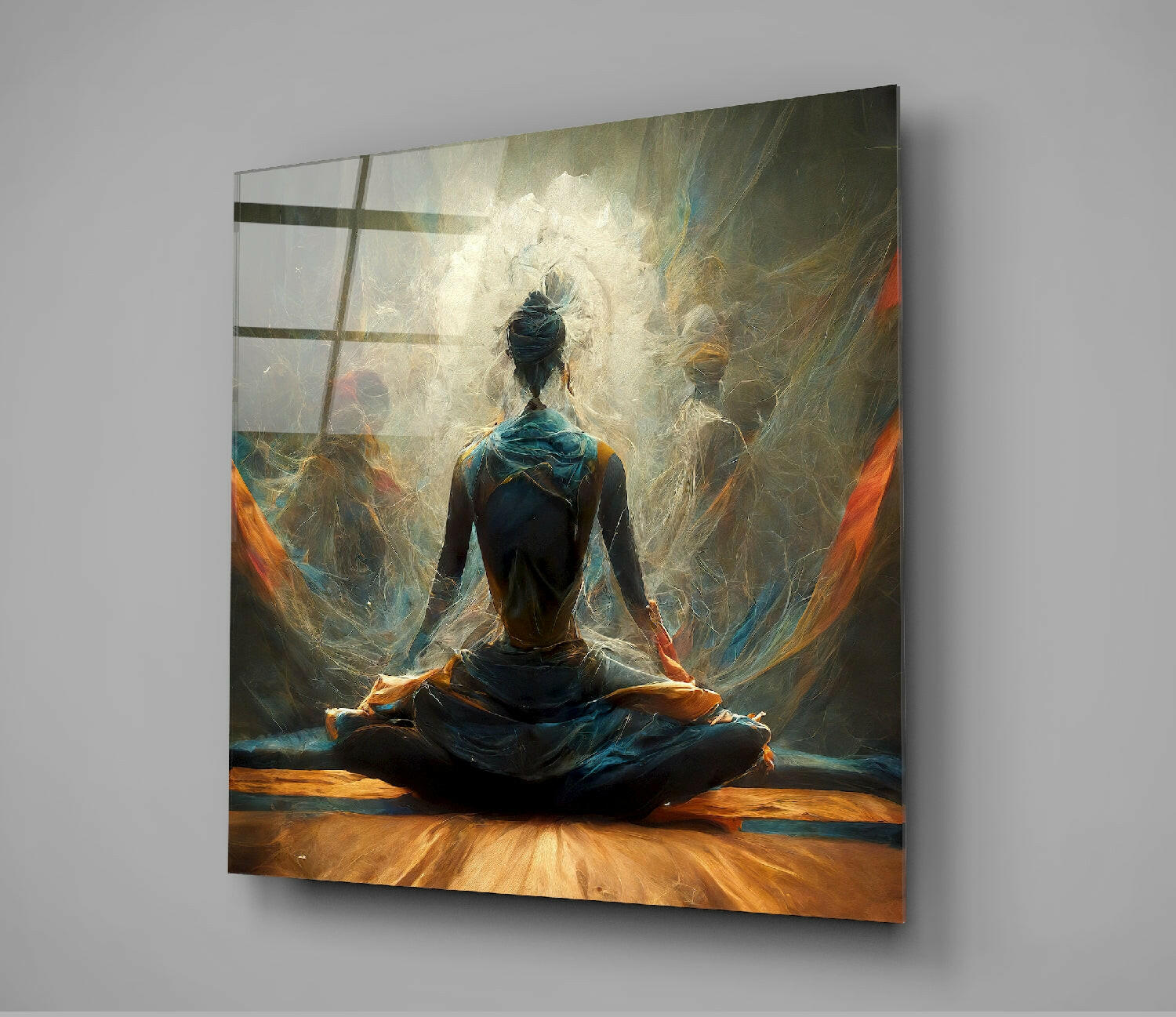 Meditation Glass Wall Art || Designer Collection - Image 2