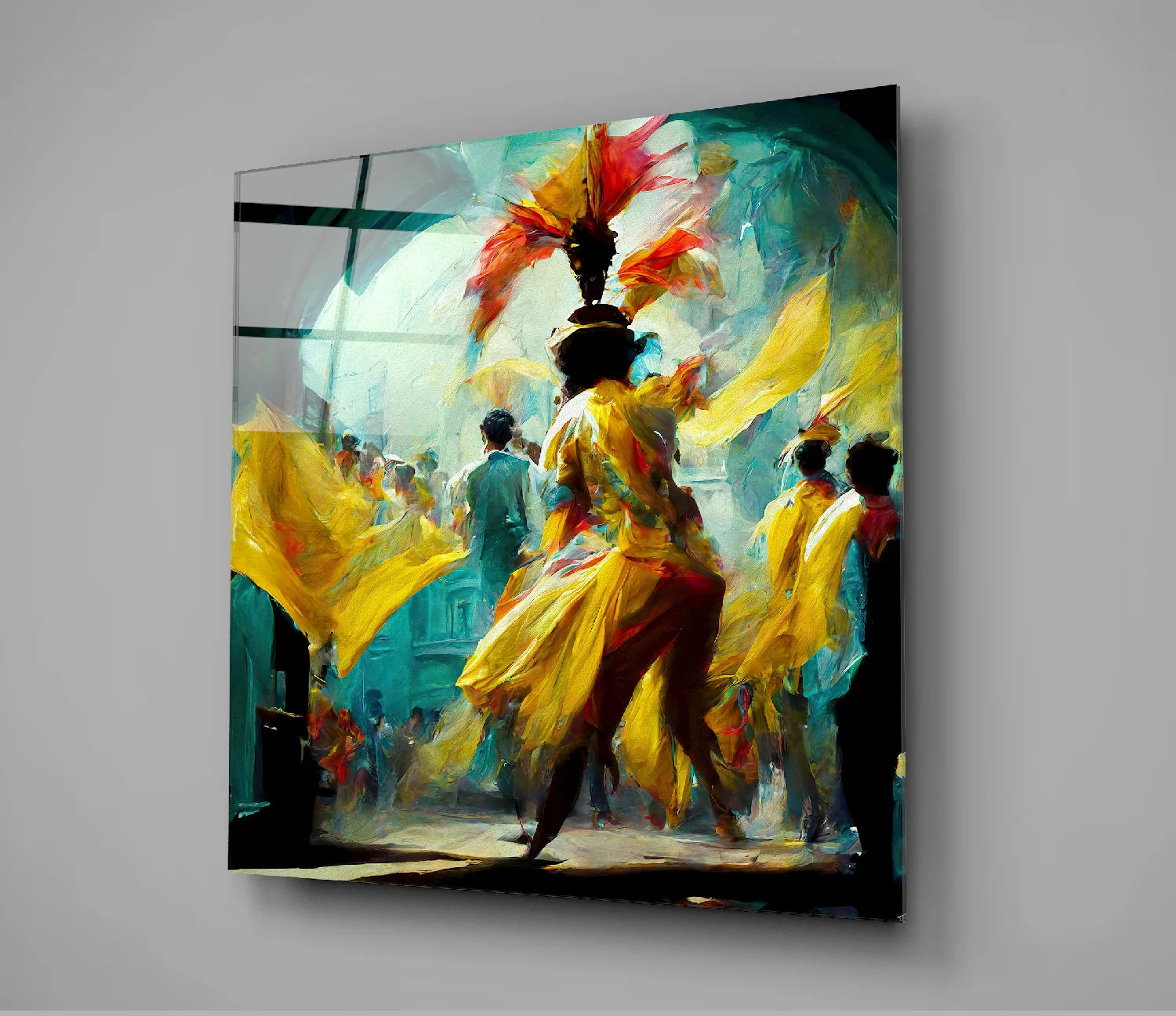 Festival Glass Wall Art  || Designers Collection - Image 2