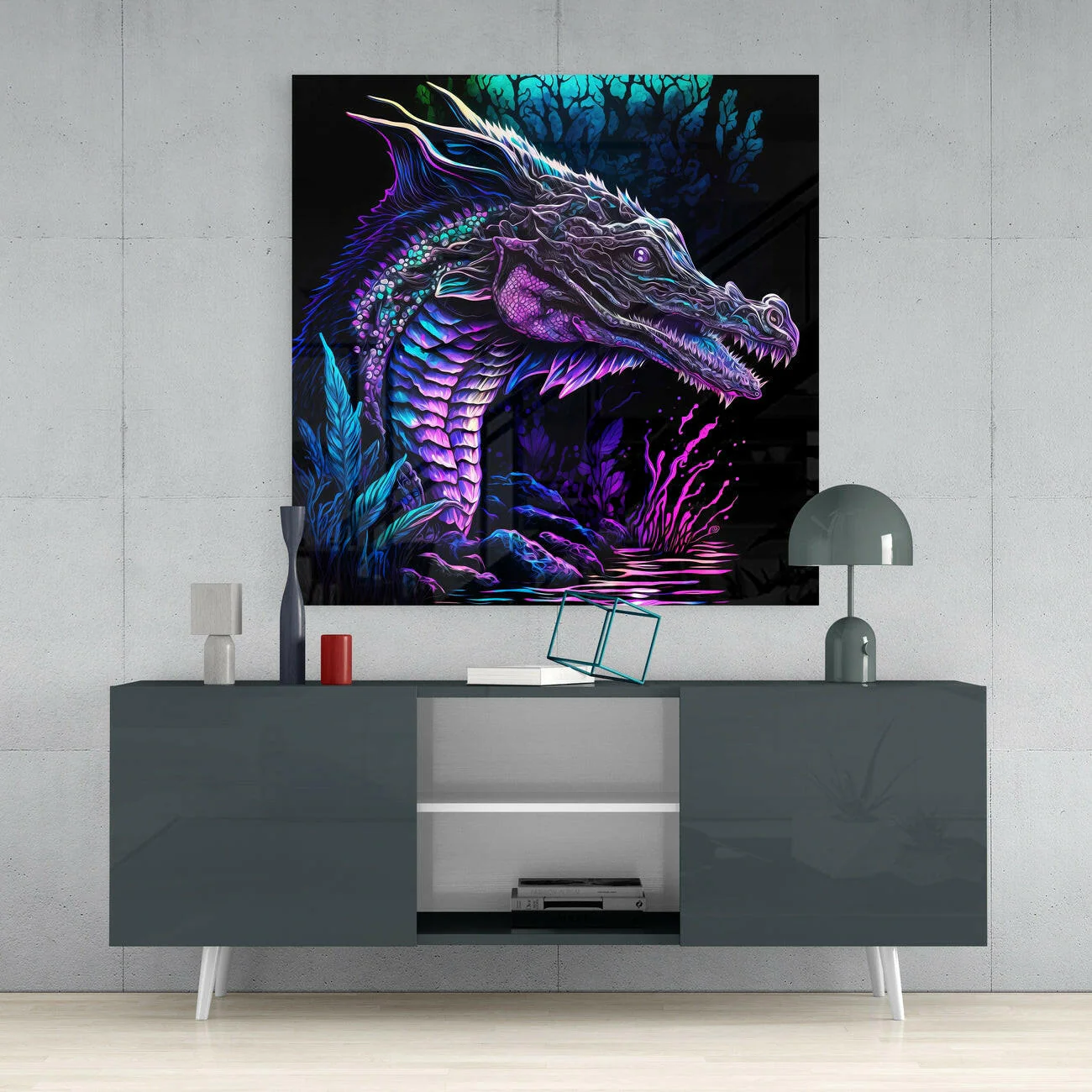 Dragon  Glass Wall Art  || Designers Collection - Image 4