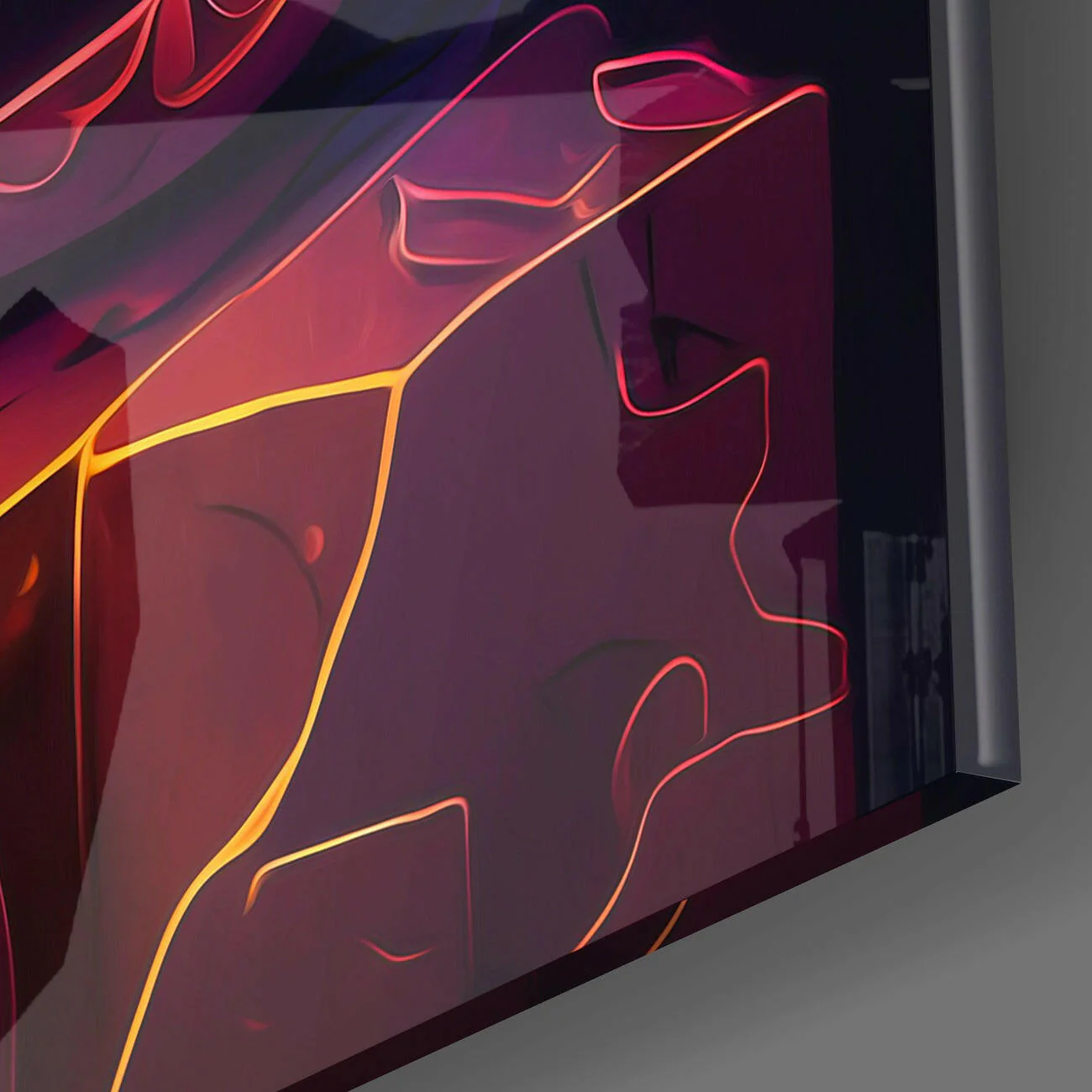 Ancient Cat Glass Wall Art || Designers Collection - Image 3