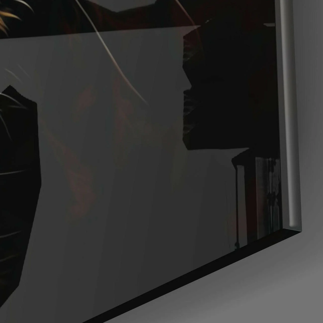 Leopard Glass Wall Art  || Designer Collection - Image 3