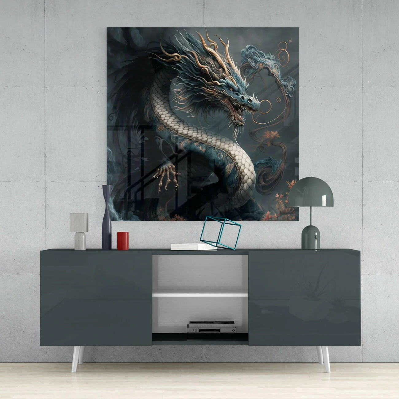 Dragon's Roar Glass Wall Art || Designers Collection - Image 4