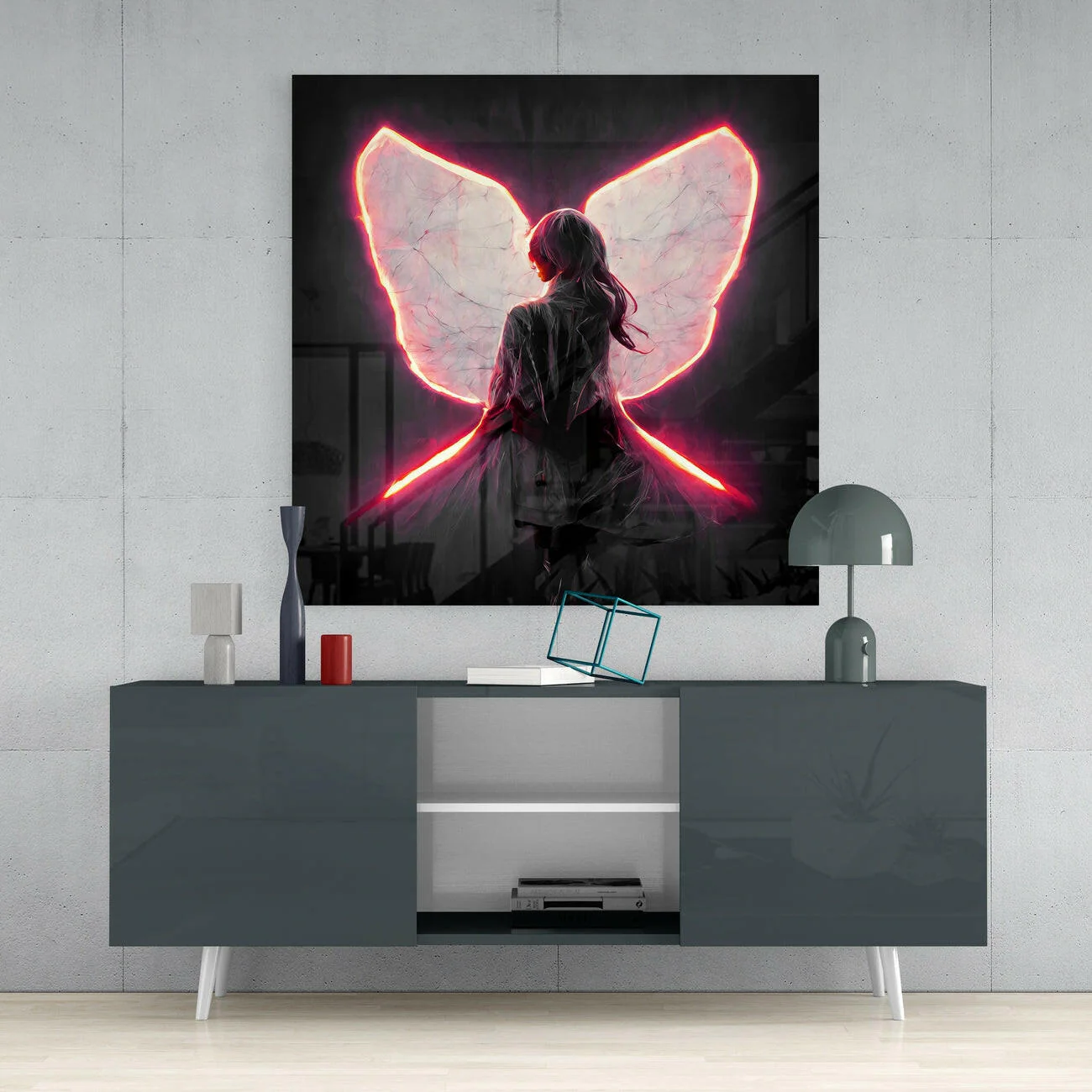 Me Flying Glass Wall Art  || Designer Collection - Image 4