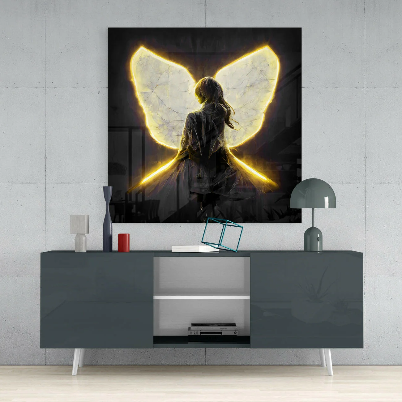 Me Flying Glass Wall Art  || Designer Collection - Image 4