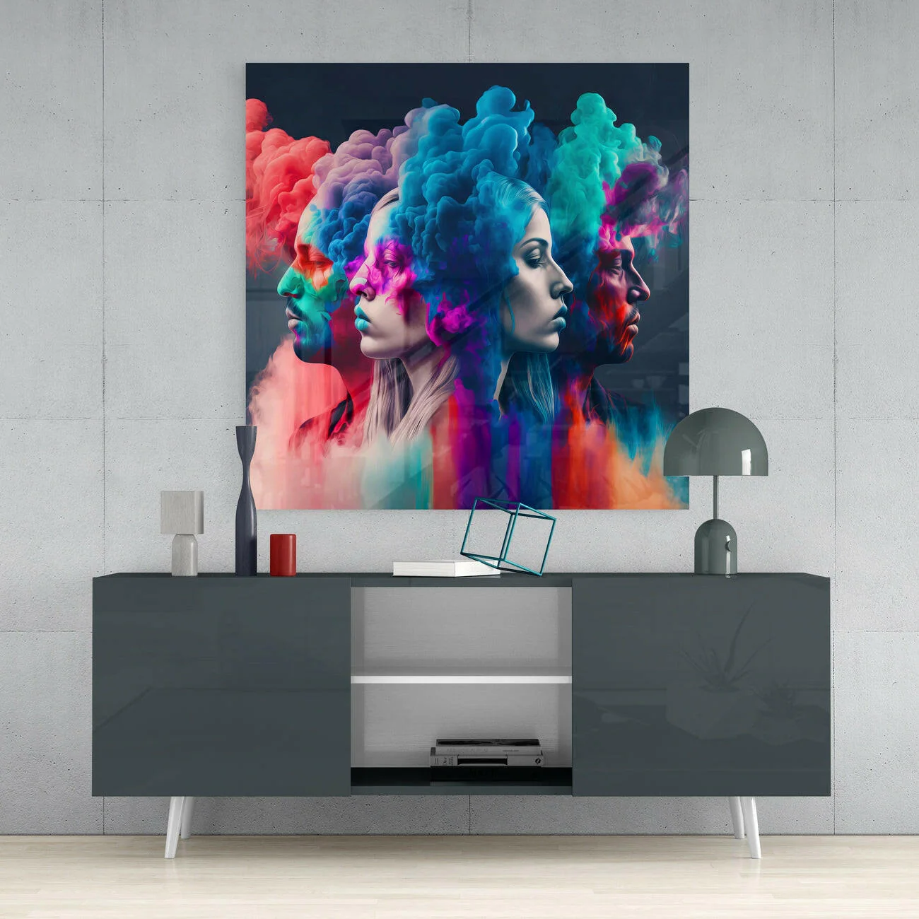 Smoked Thoughts Glass Wall Art || Designer Collection - Image 4