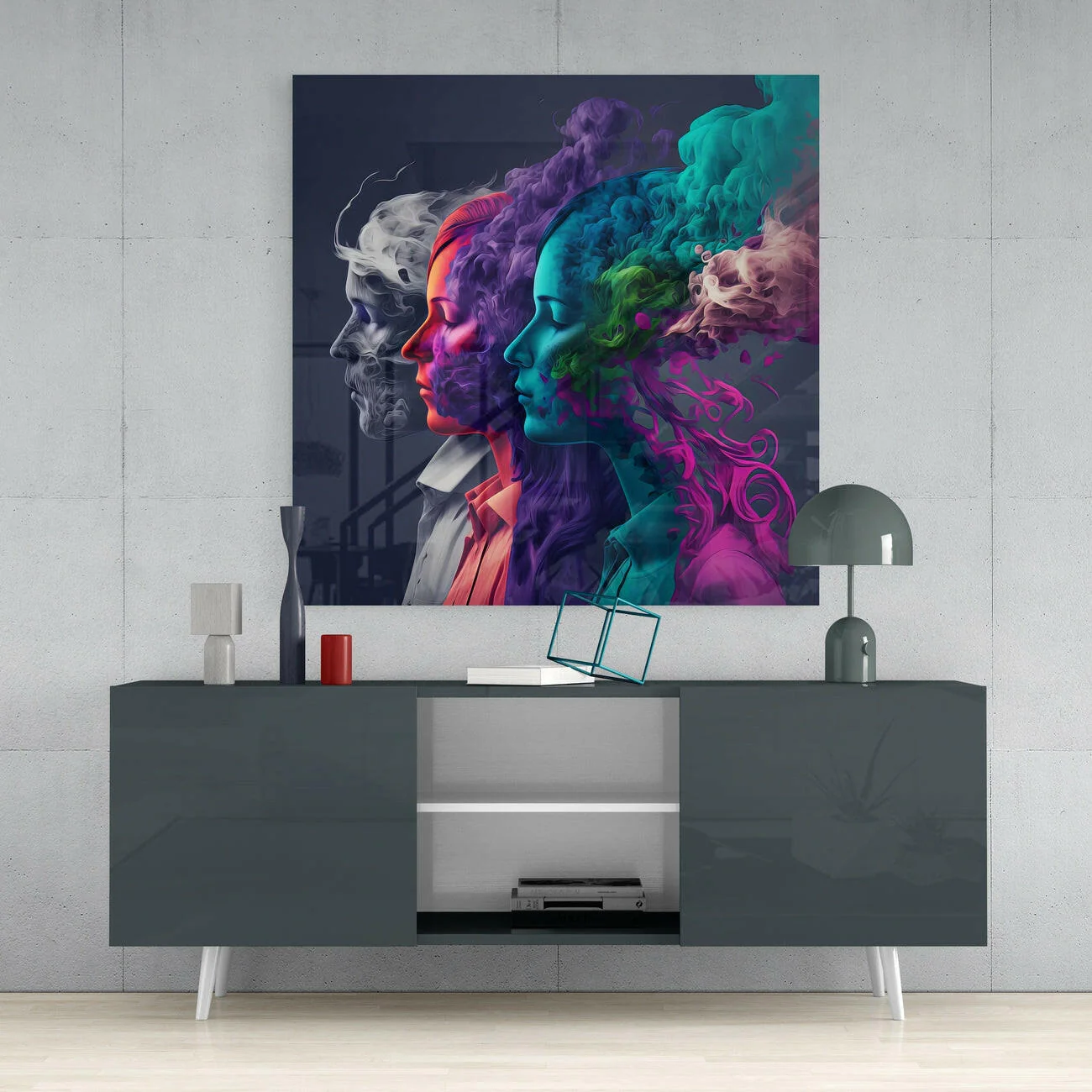 Smoked Thoughts Glass Wall Art || Designer Collection - Image 4