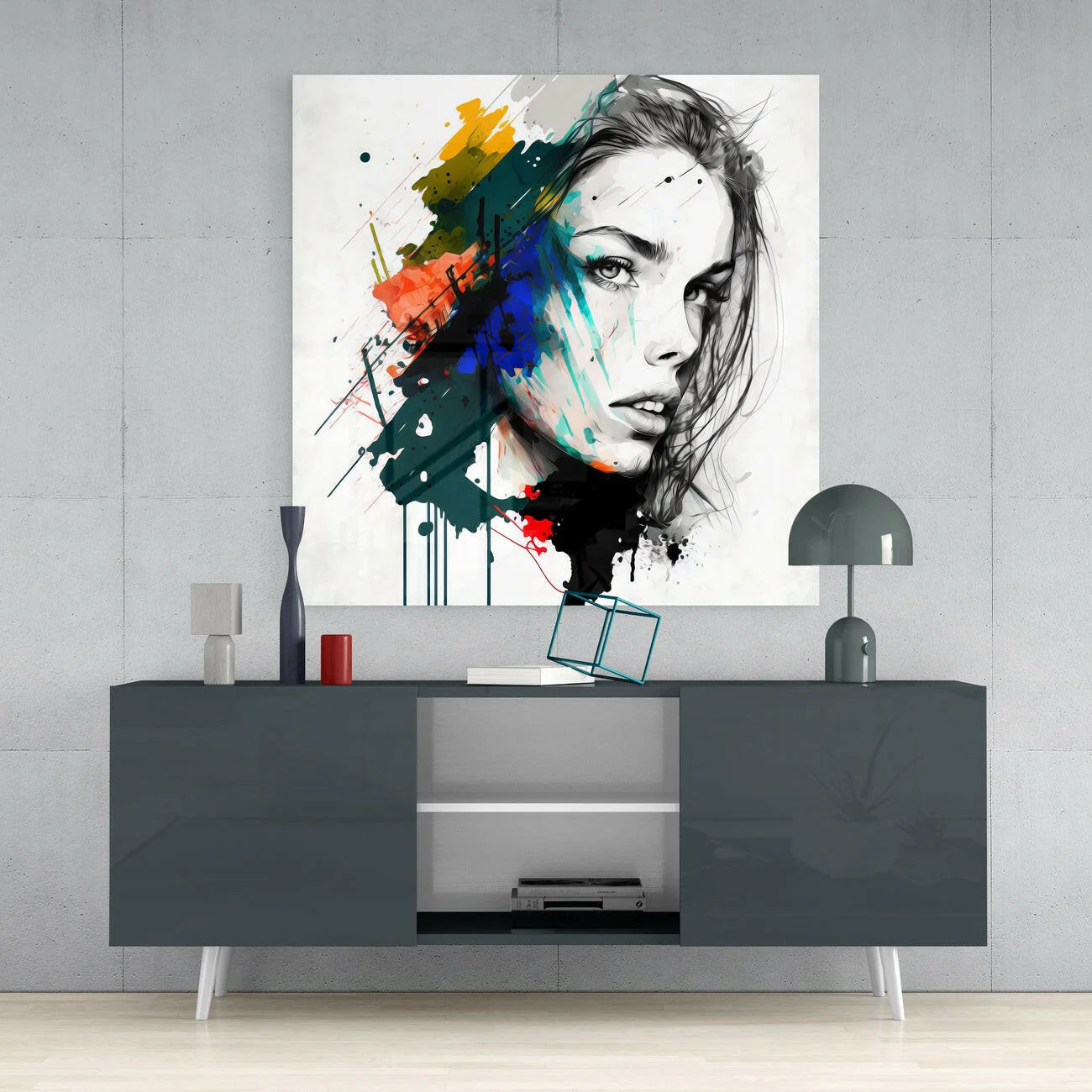 Woman Glass Wall Art  || Designer Collection - Image 4