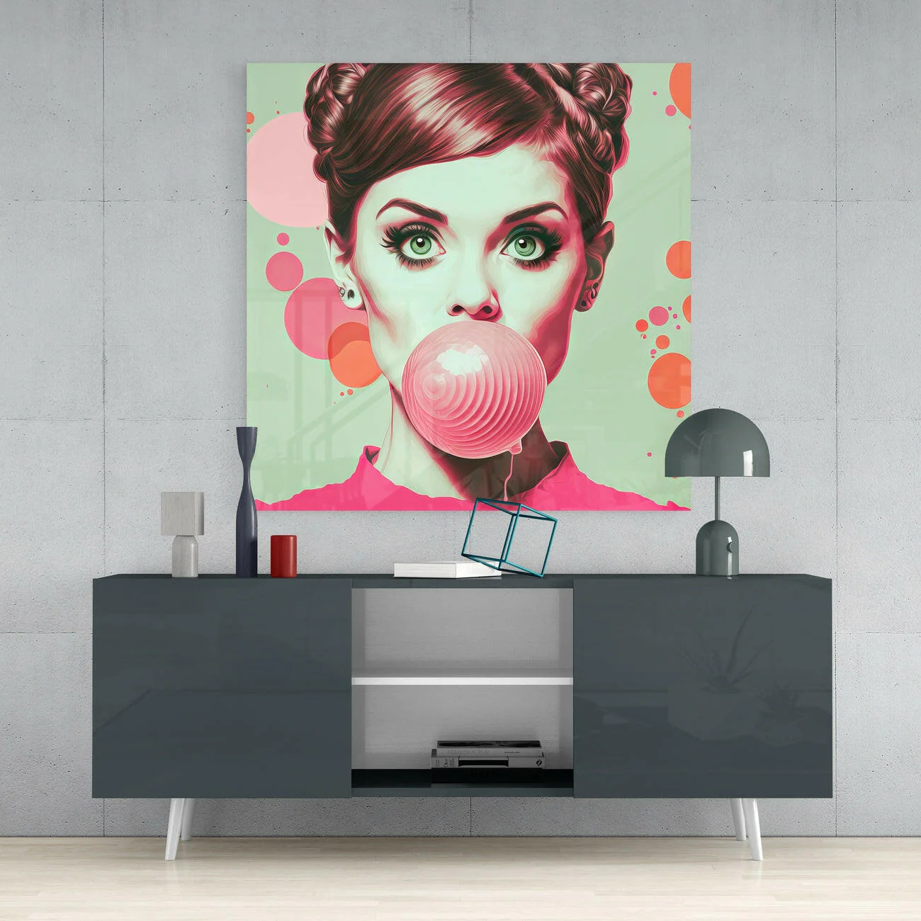 Audrey Hepburn Glass Wall Art  || Designers Collection - Image 4
