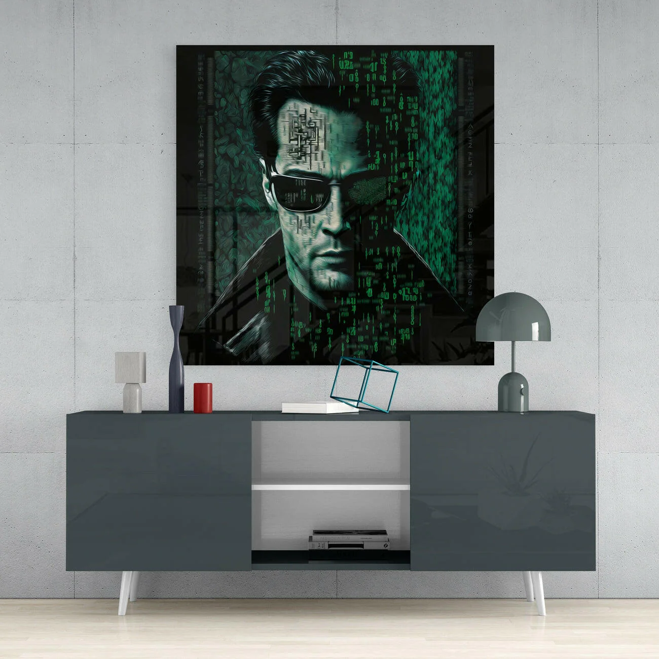 Matrix Glass Wall Art || Designer Collection - Image 4