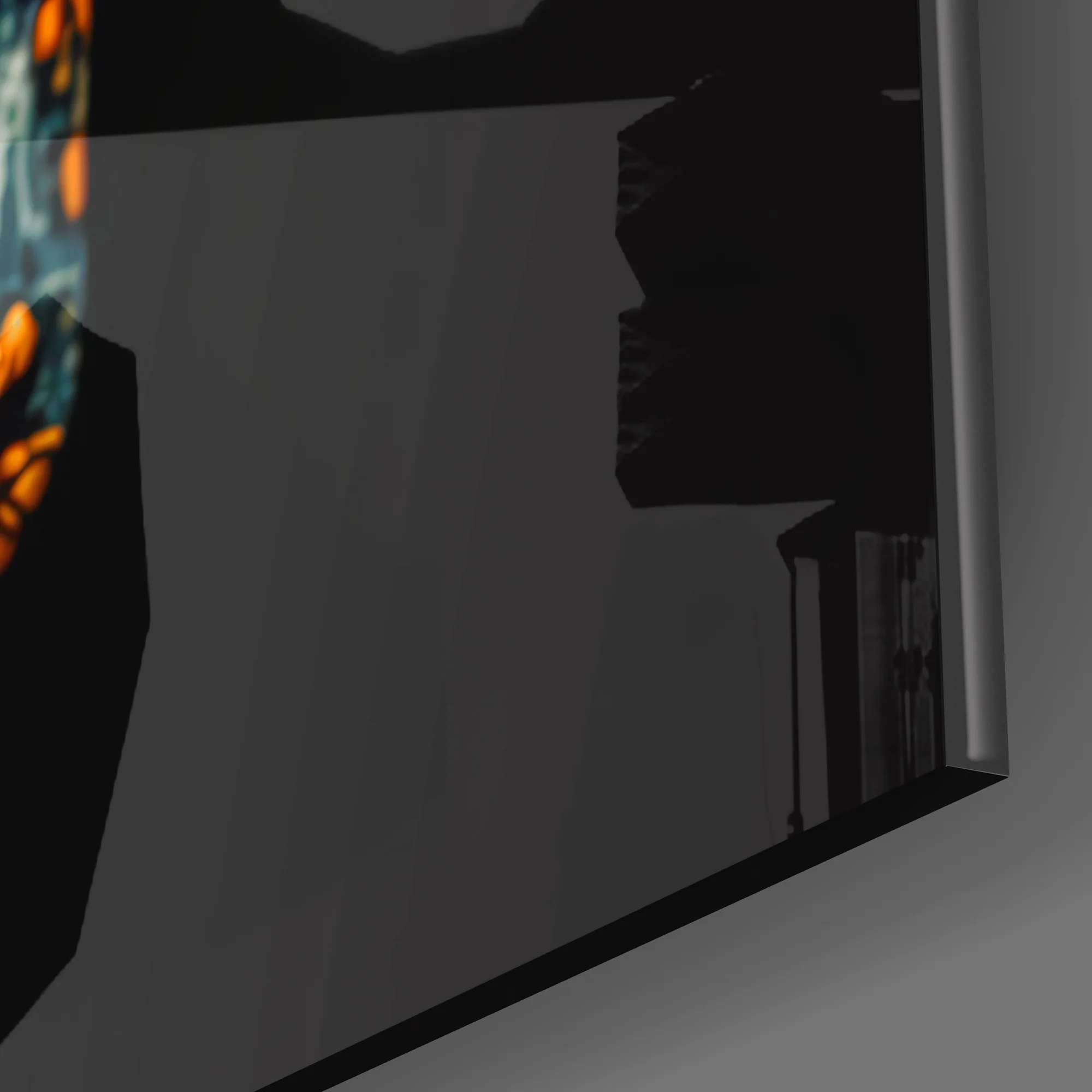 Flowery Skull Glass Wall Art || Designers Collection - Image 3