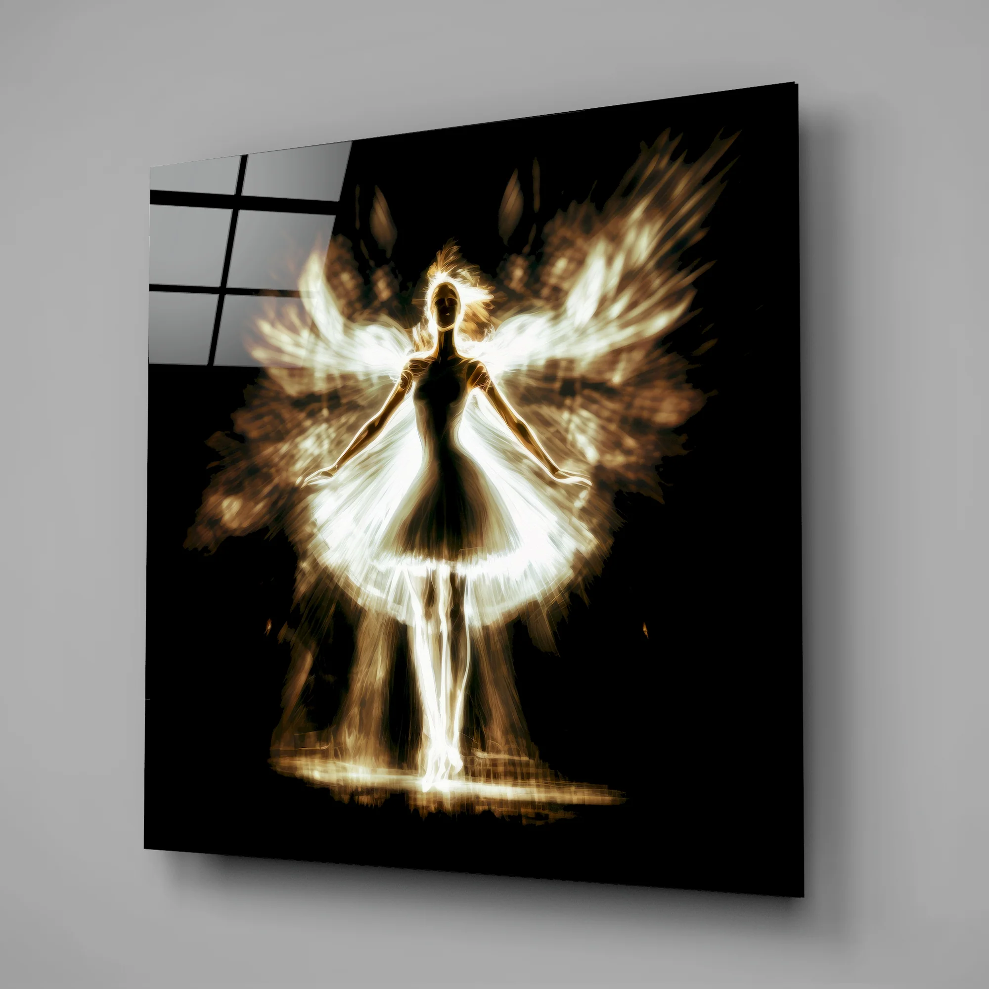 Flame Dancer Glass Wall Art || Designers Collection - Image 2