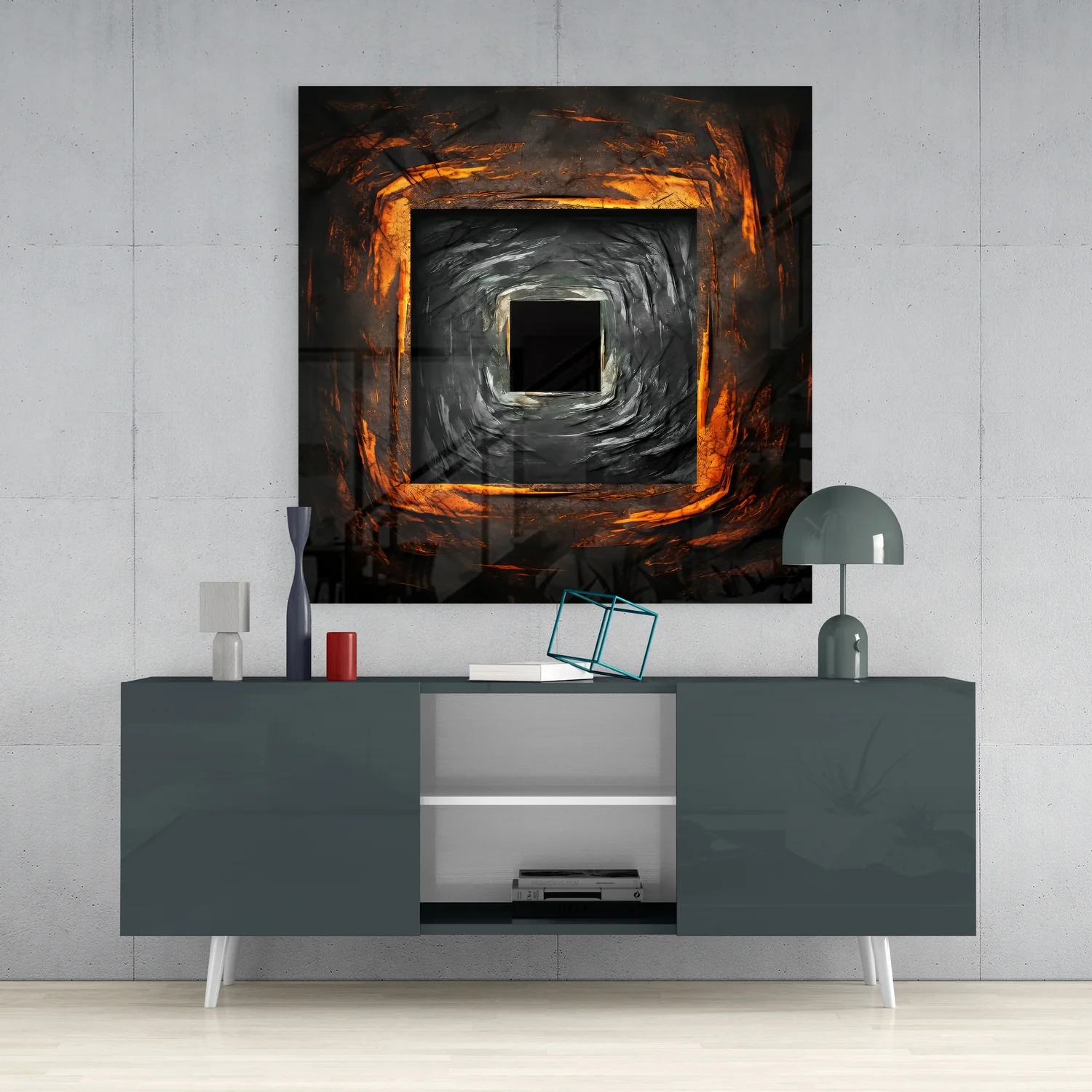 Square Hole Glass Wall Art - Image 4