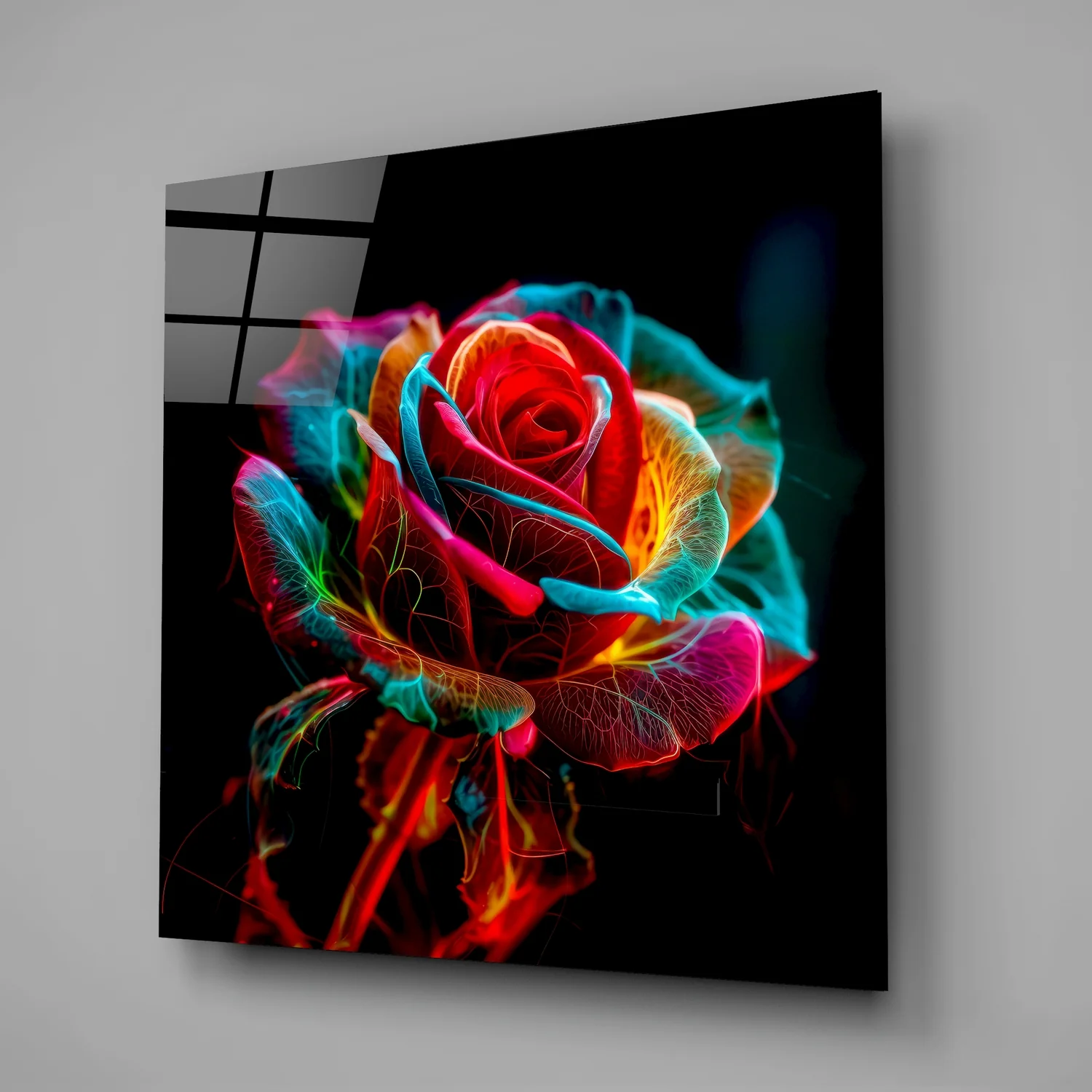 Rose Glass Wall Art - Image 2