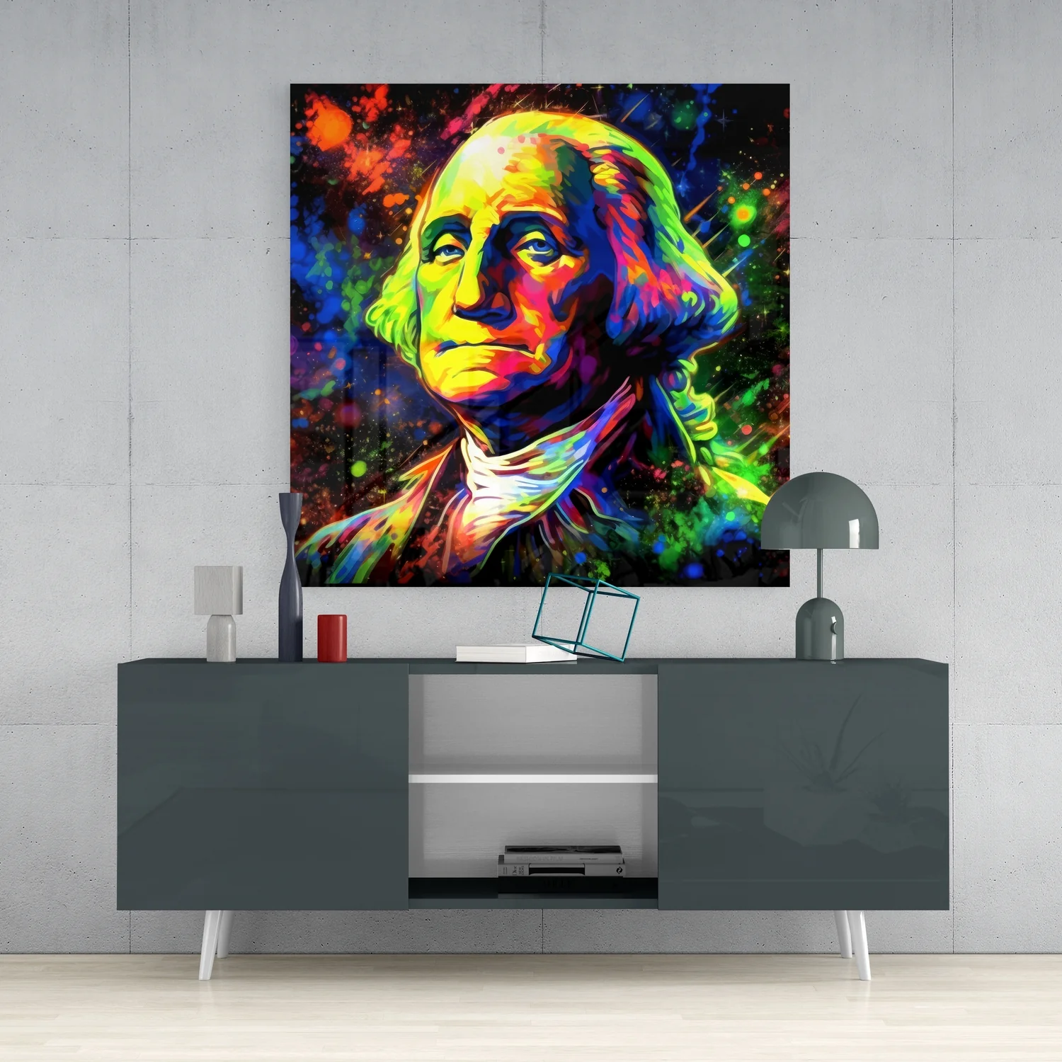 Benjamin Franklin Glass Wall Art - Image 4