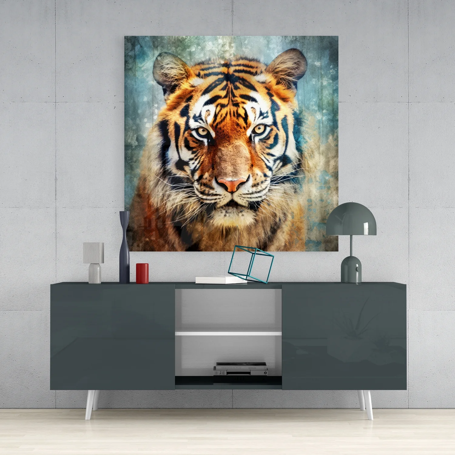 Tiger Glass Wall Art - Image 4
