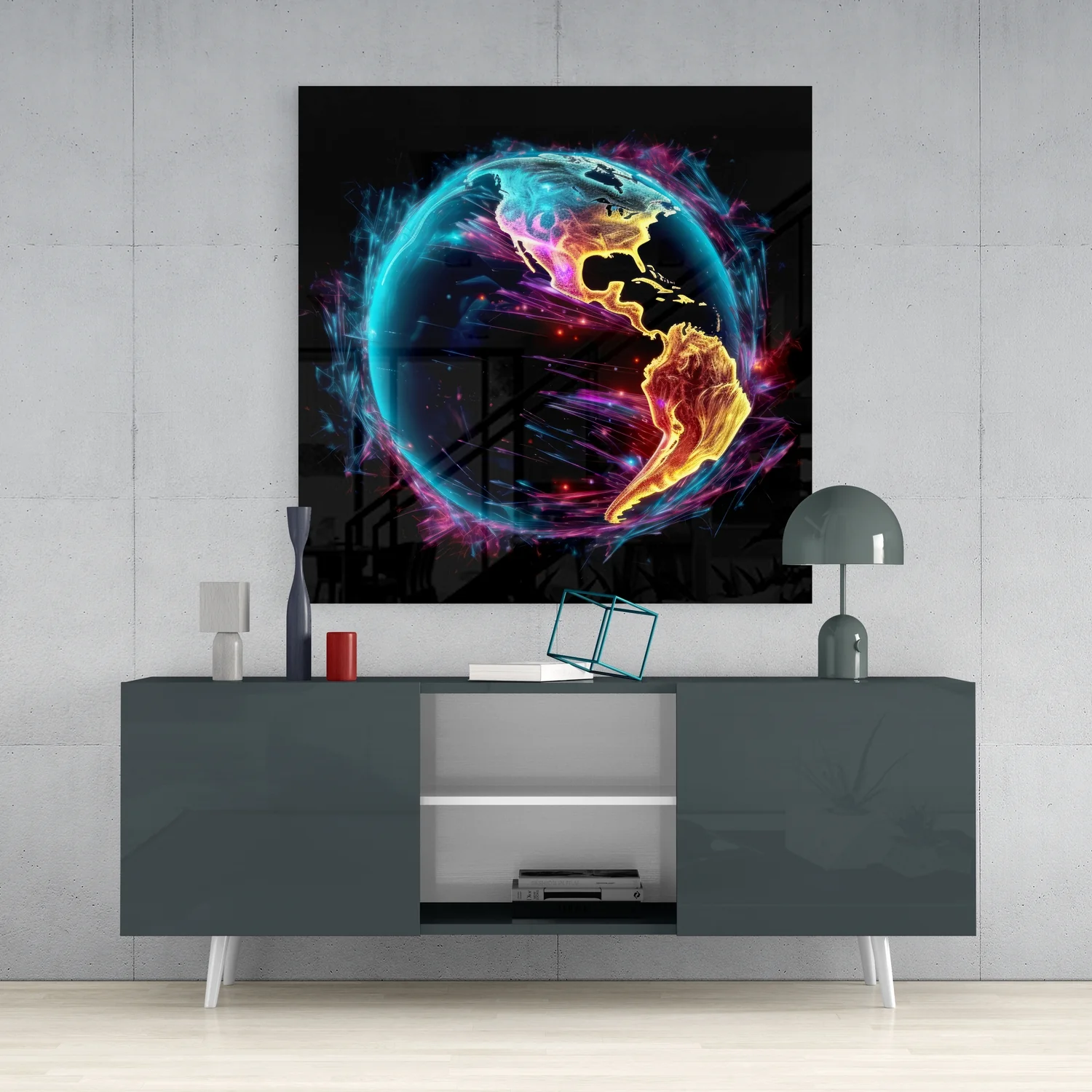 World Glass Wall Art - Image 4