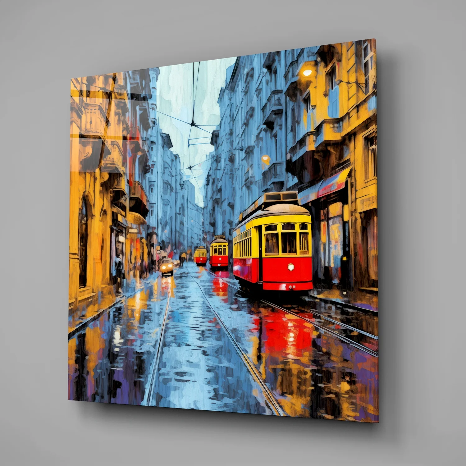 Istiklal Street Glass Wall Art - Image 2