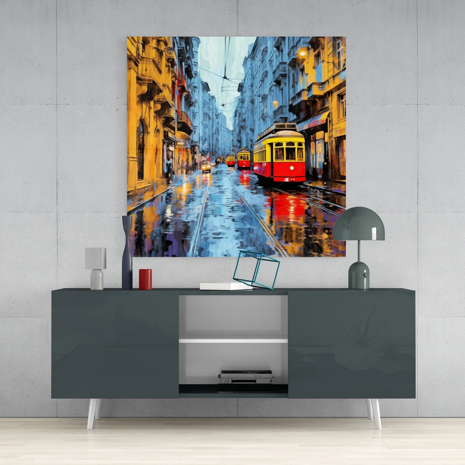 Istiklal Street Glass Wall Art - Image 4