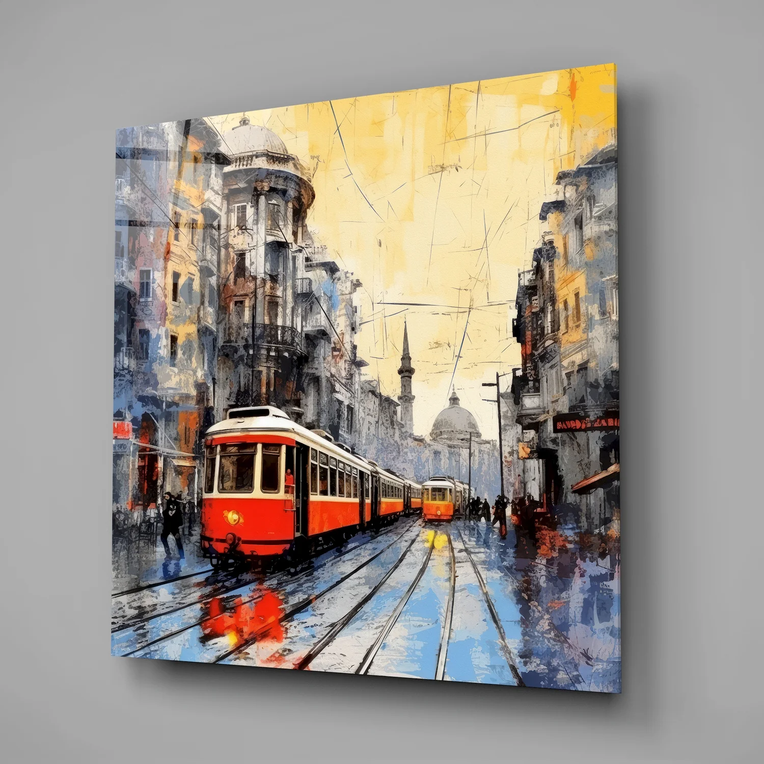 Istiklal Street Glass Wall Art - Image 2