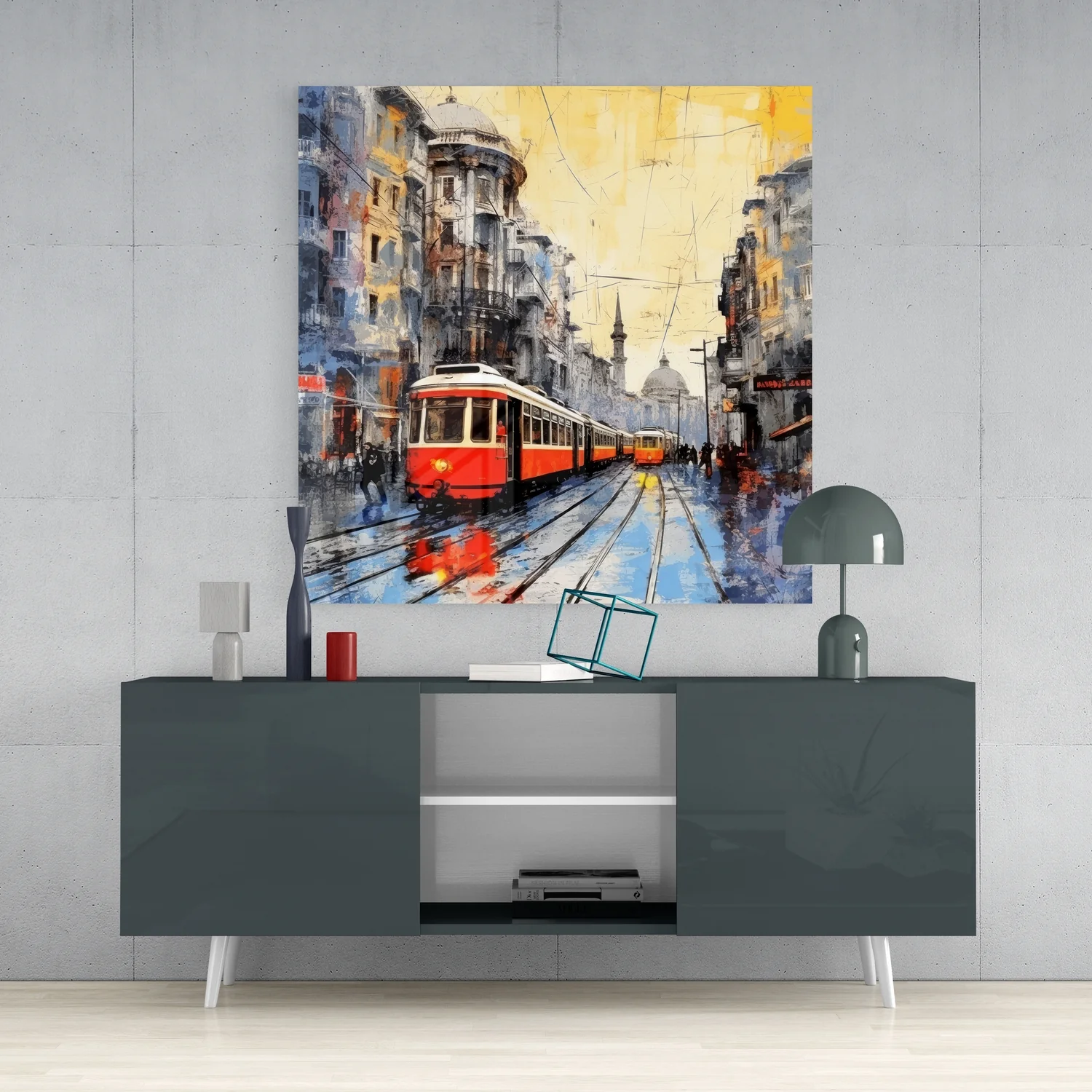Istiklal Street Glass Wall Art - Image 4