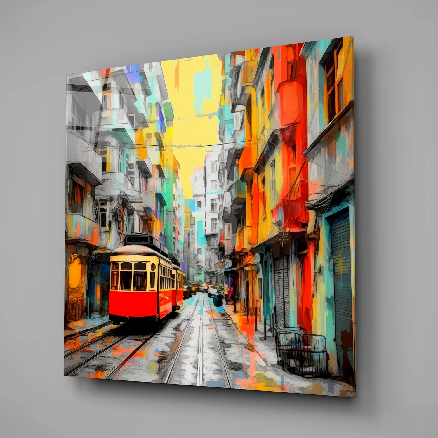 Tram Glass Wall Art - Image 2