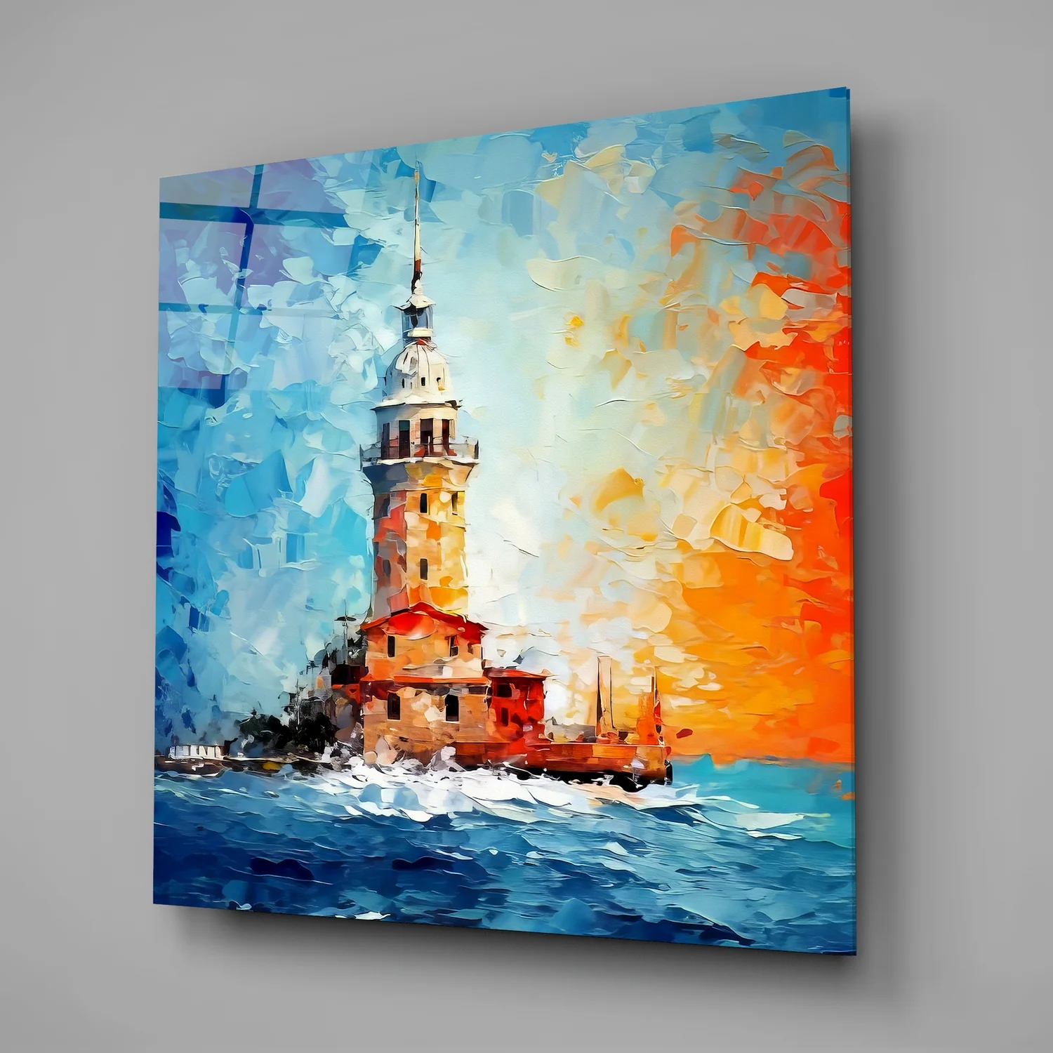 Maiden's Tower Glass Wall Art - Image 2
