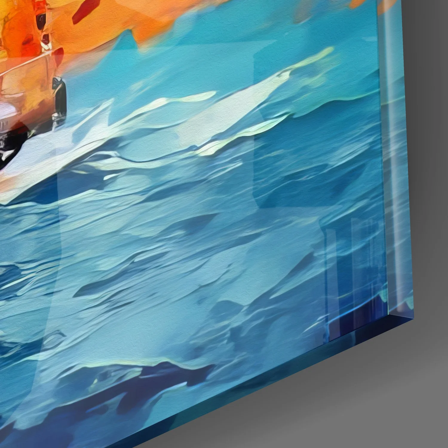 Maiden's Tower Glass Wall Art - Image 3