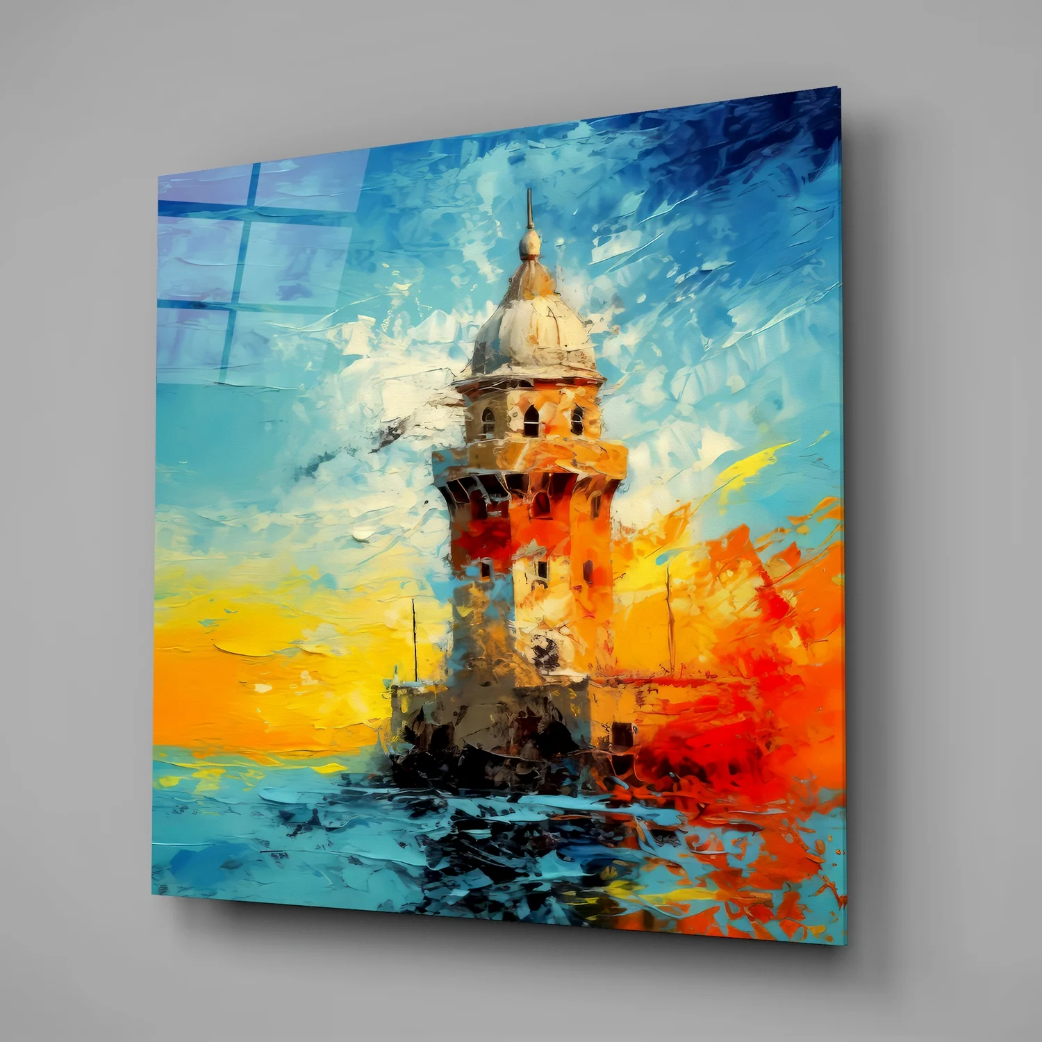Maiden's Tower Glass Wall Art - Image 2
