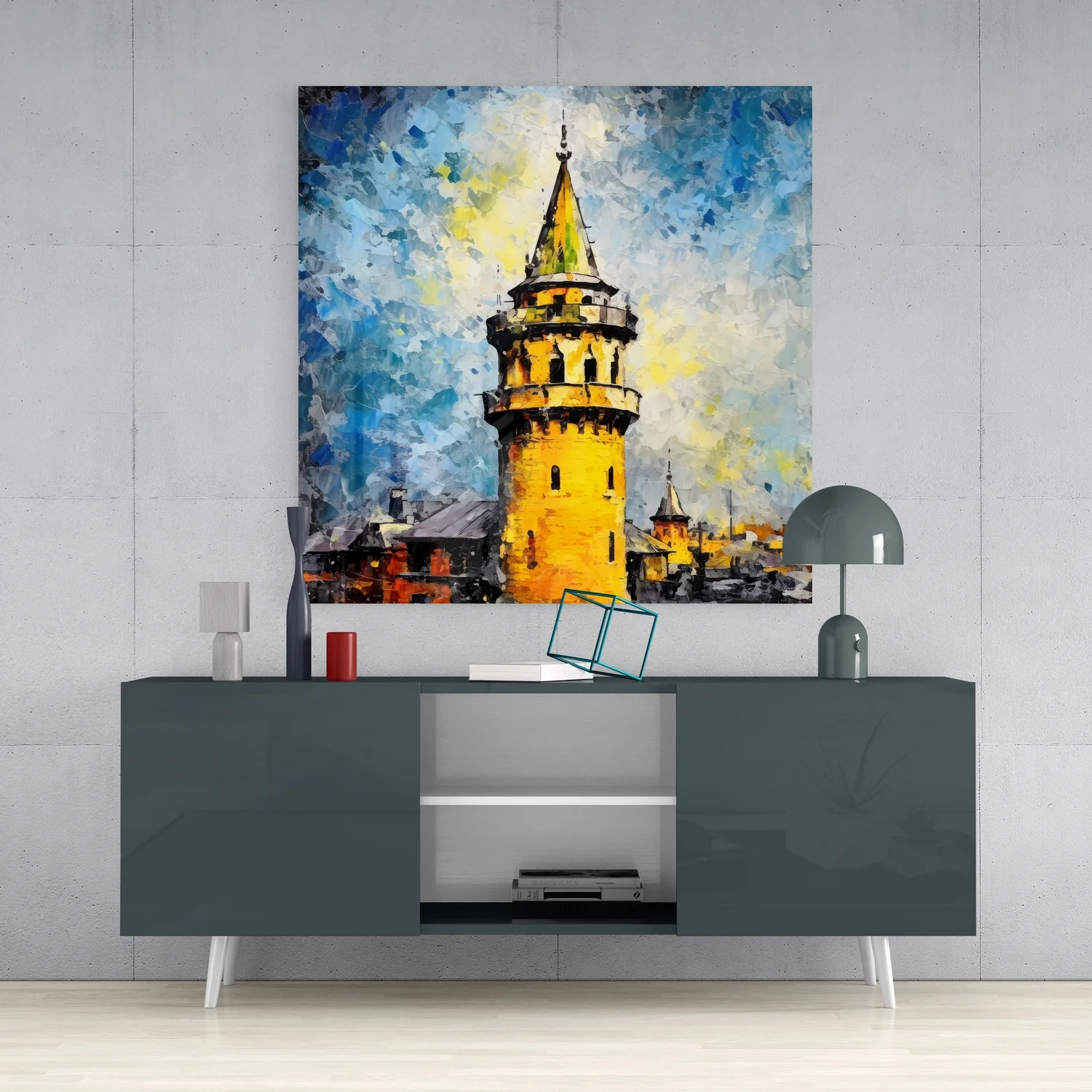 Galata Tower Glass Wall Art - Image 4