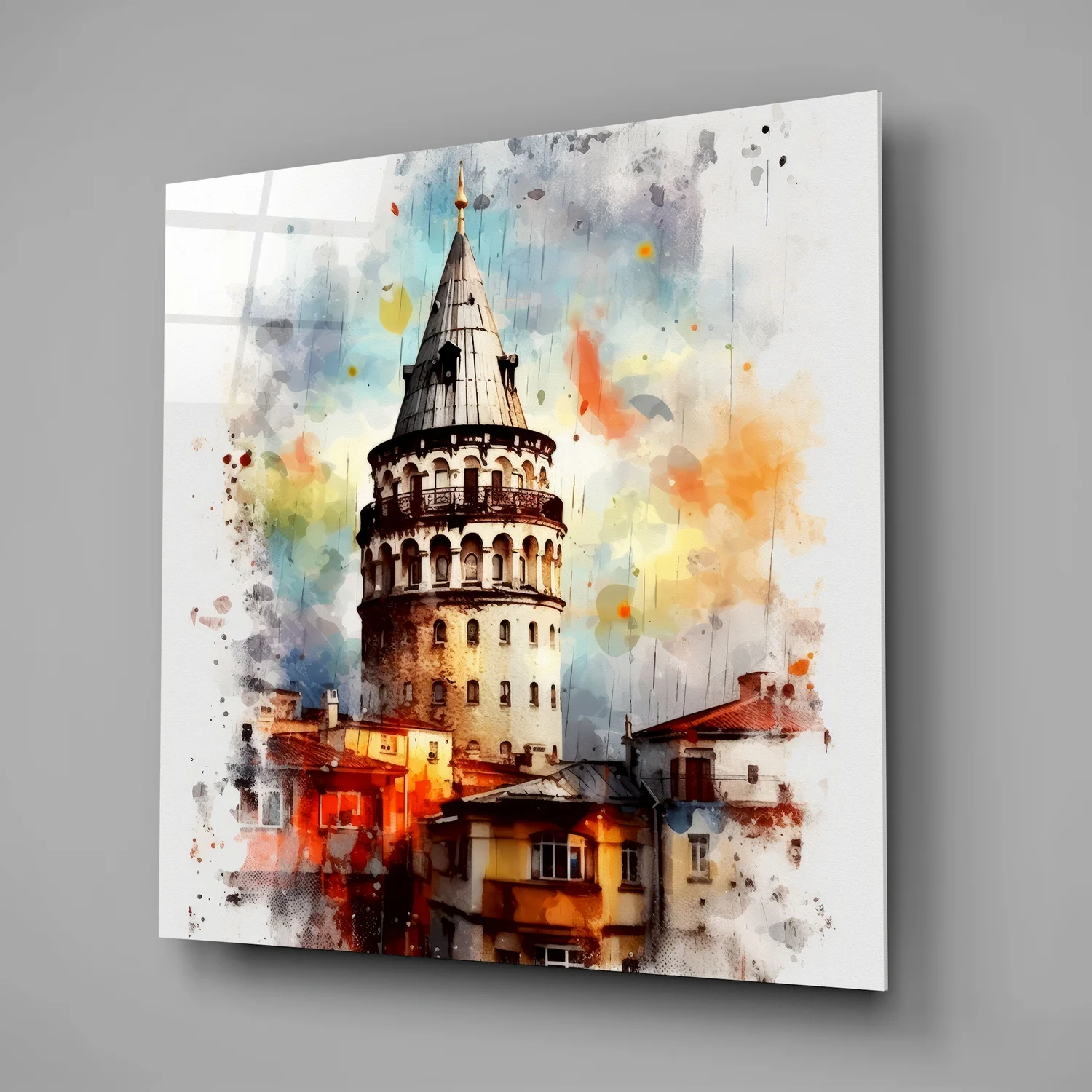Galata Tower Glass Wall Art - Image 2