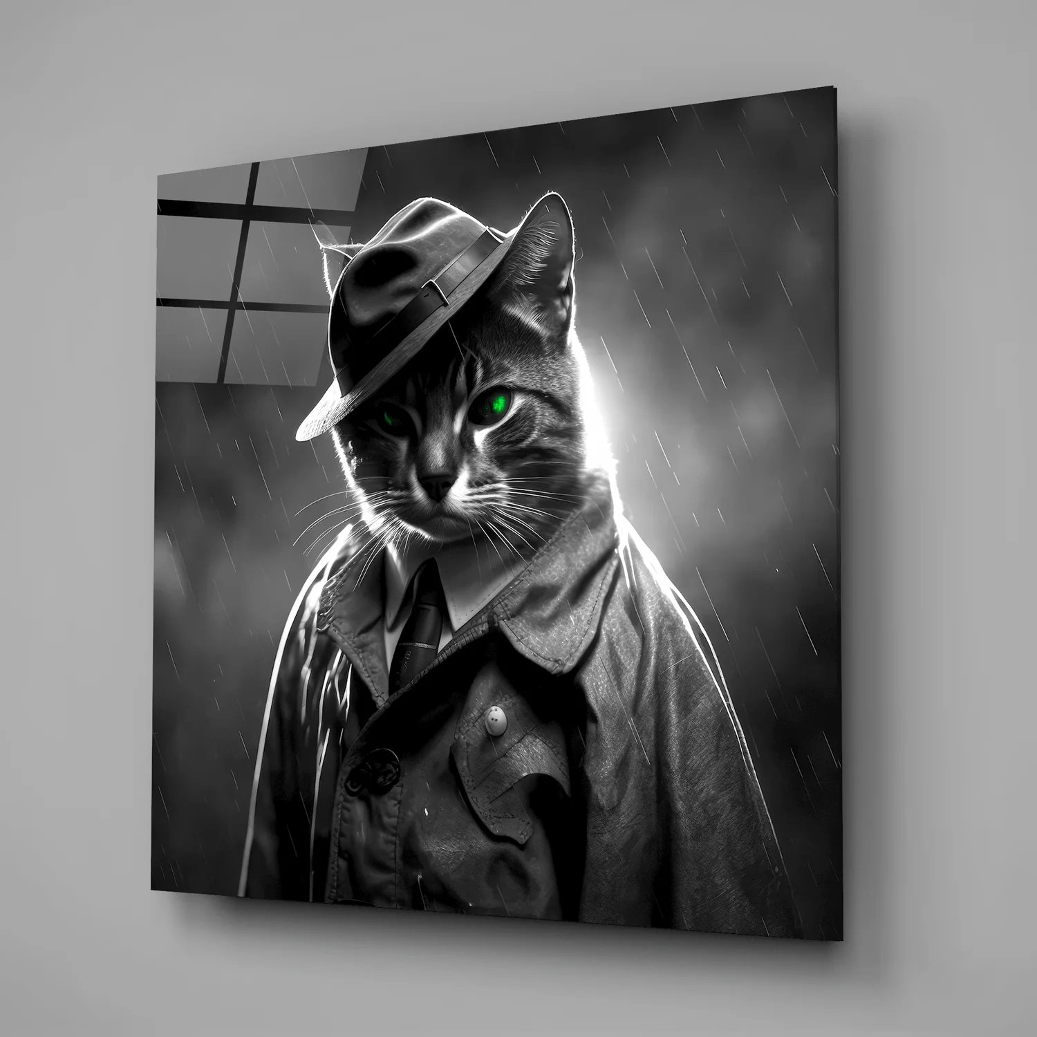 Catspector Glass Wall Art|| Designer's Collection - Image 2