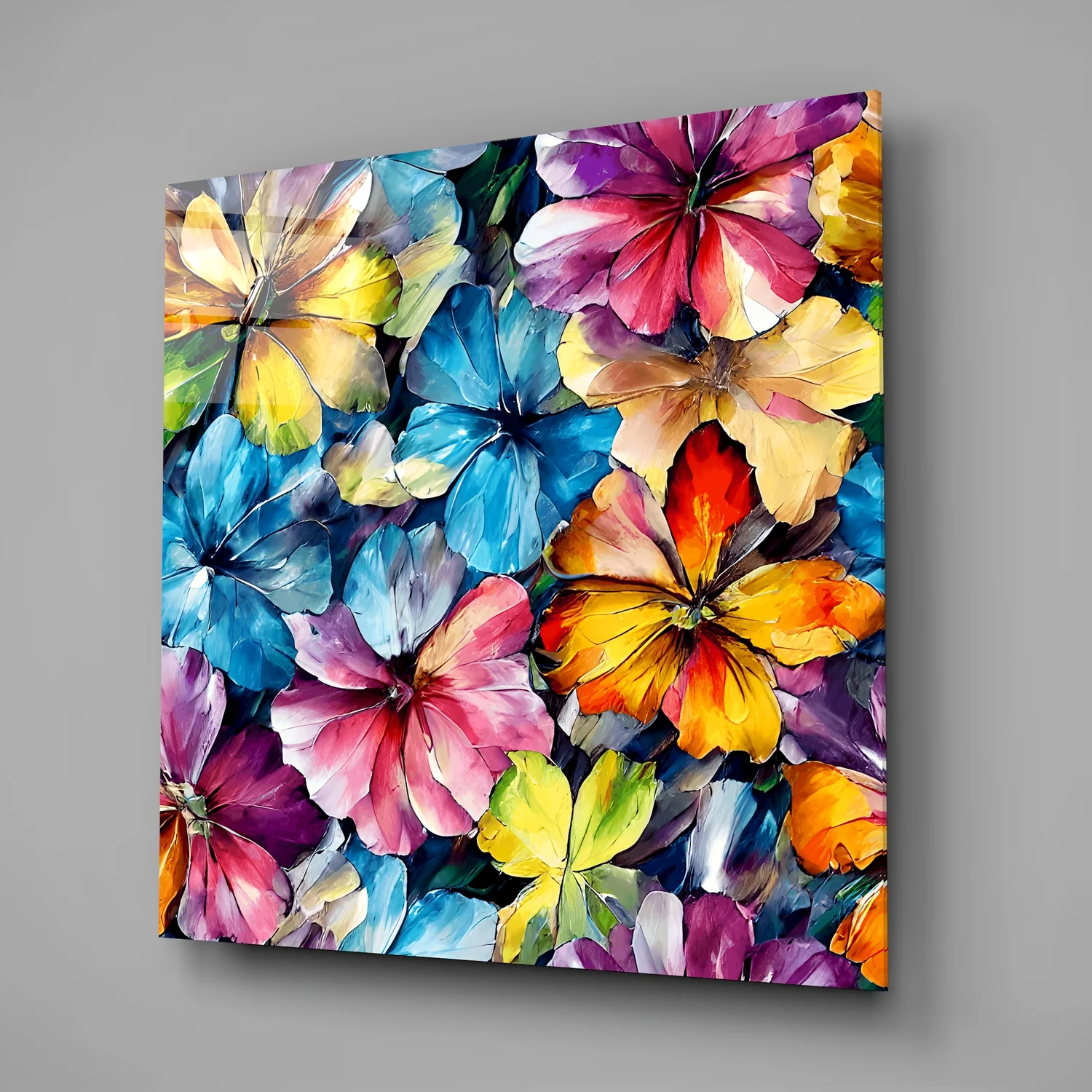 Flowers Glass Wall Art|| Designer's Collection - Image 2