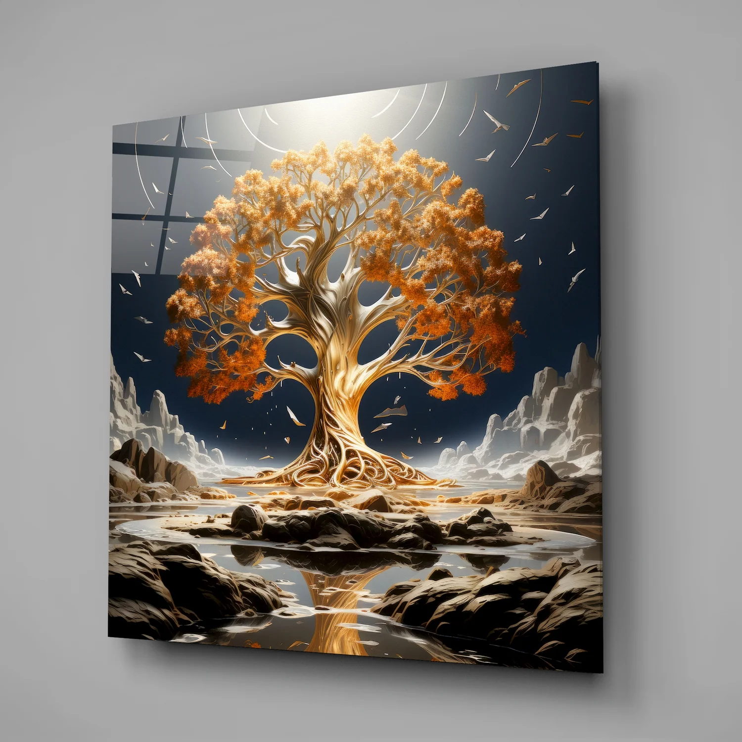 Tree of Life Glass Wall Art|| Designer's Collection - Image 2