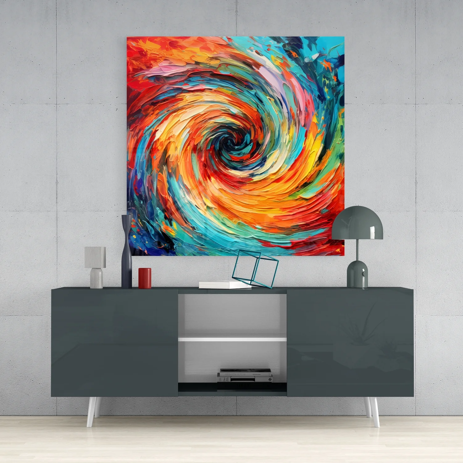Colorful Hole Glass Wall Art|| Designer's Collection - Image 4