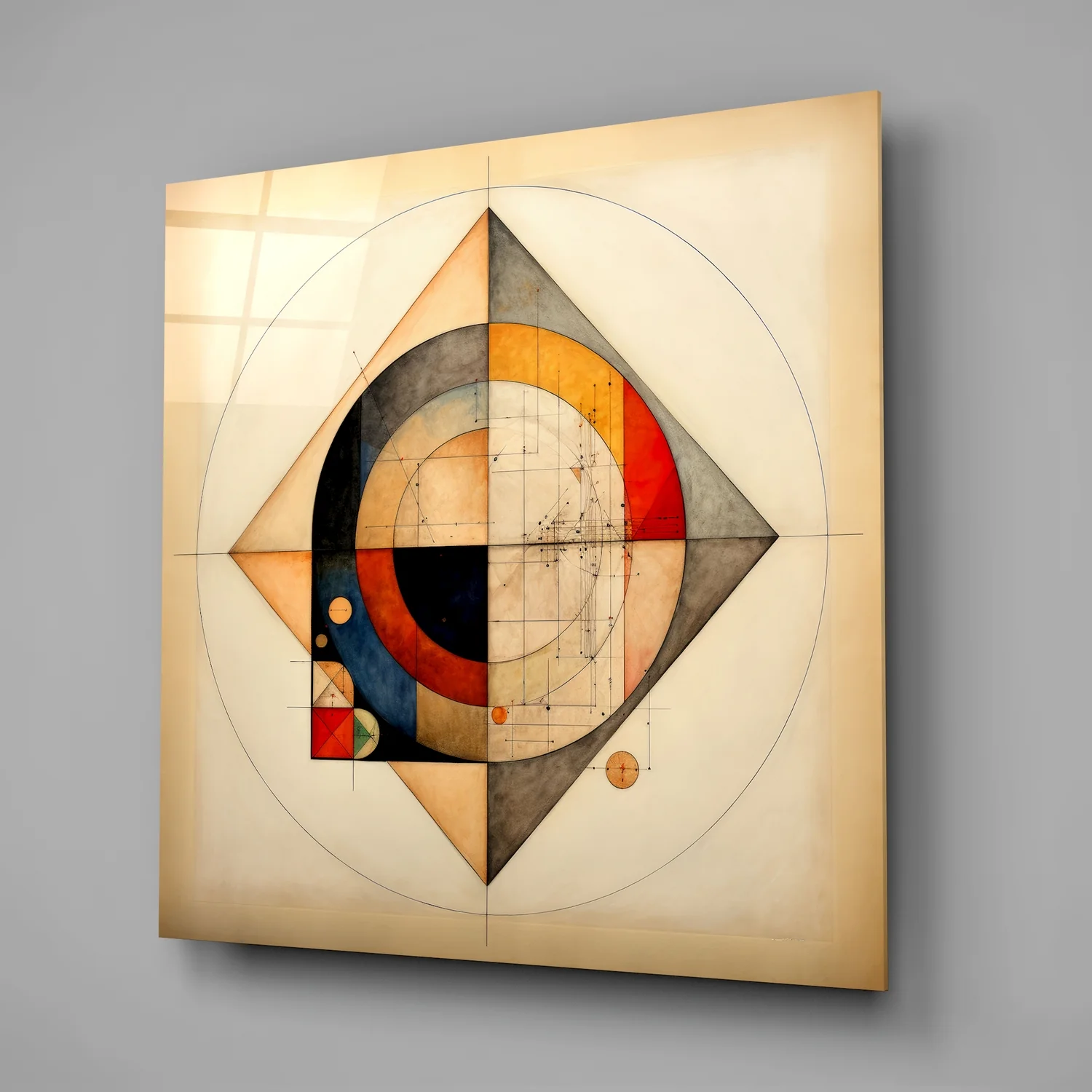 Shapes Glass Wall Art|| Designer's Collection - Image 2