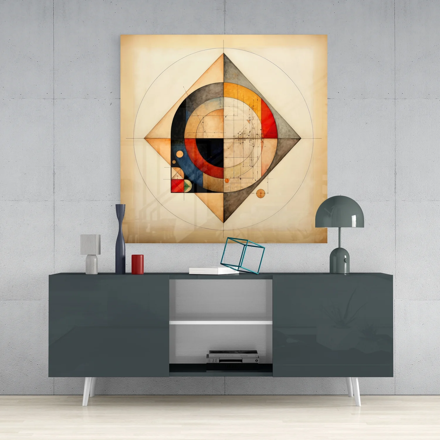Shapes Glass Wall Art|| Designer's Collection - Image 4