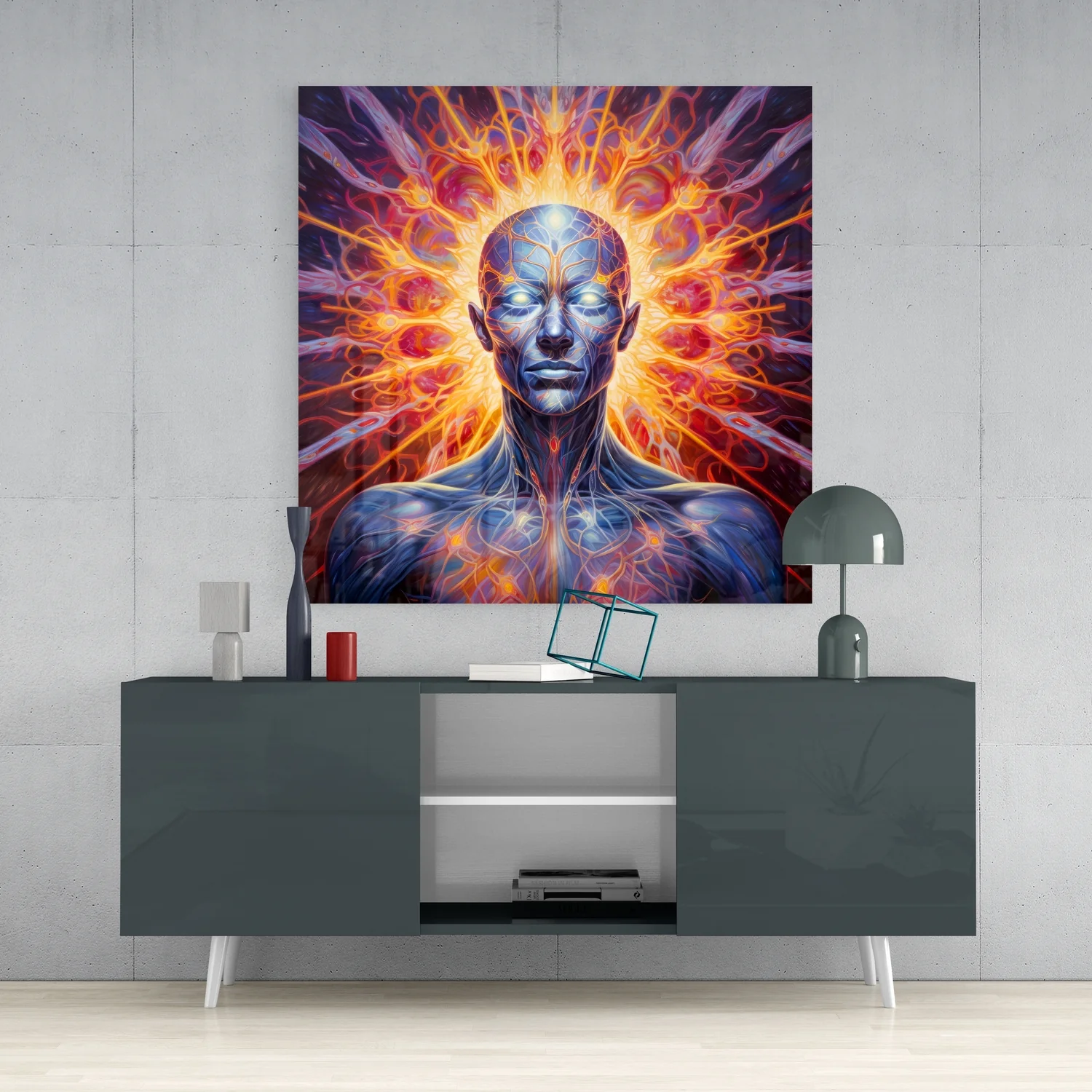 Beautiful Mind Glass Wall Art|| Designer's Collection - Image 4
